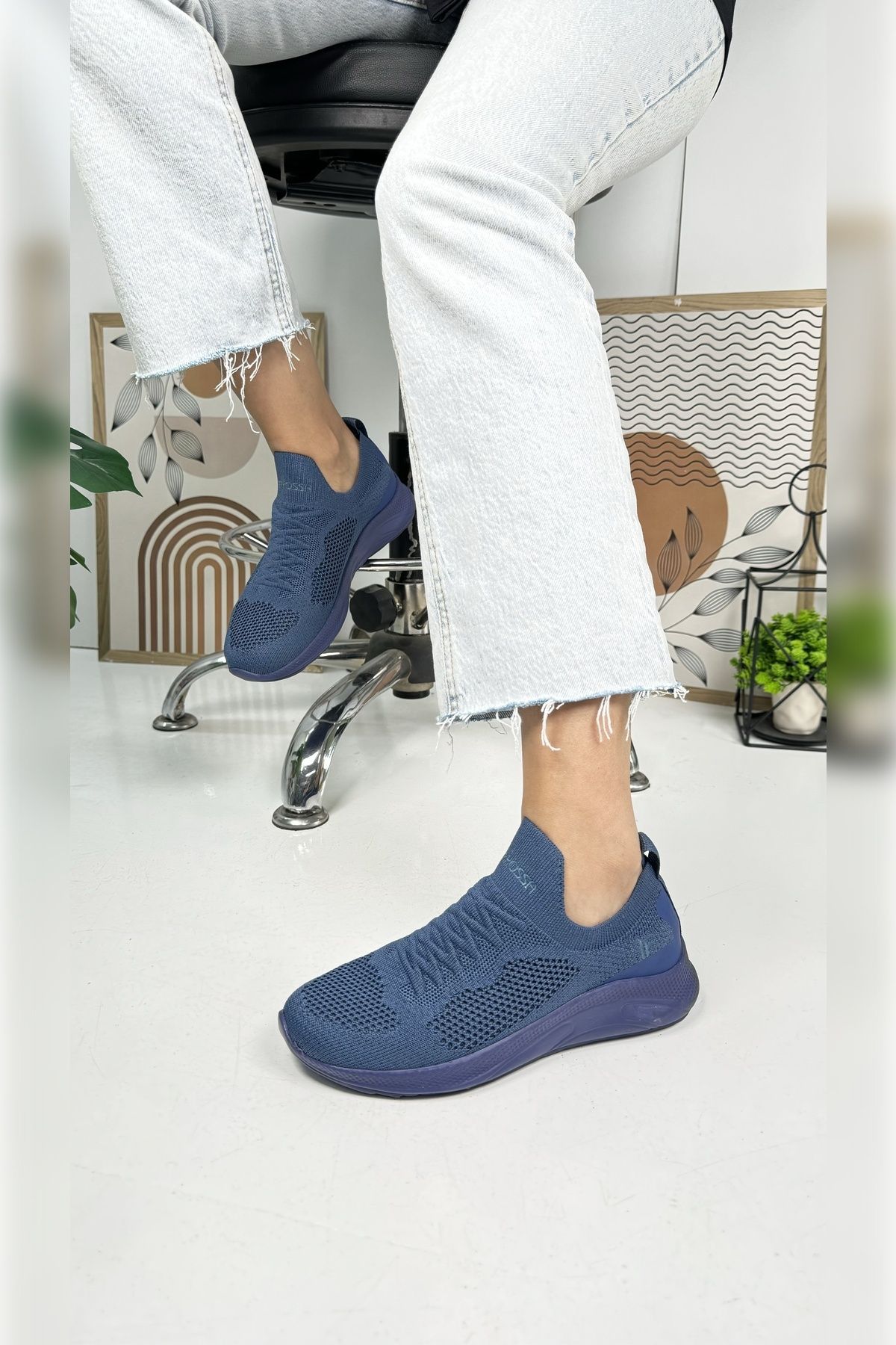 İmerShoes Günlük UnisexSneaker Slip On Nefes...