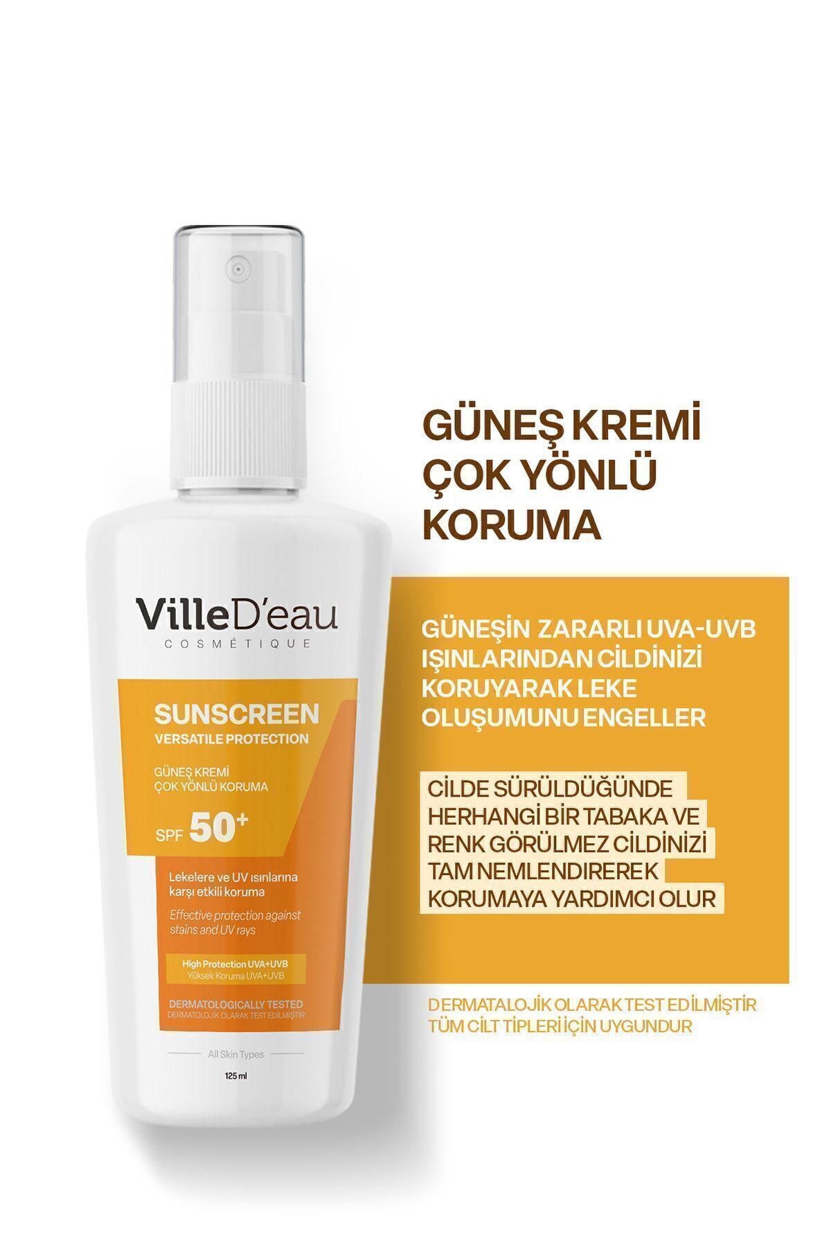 VilleD'eau Leke KarşıtıYüksek Korumalı Spf50...