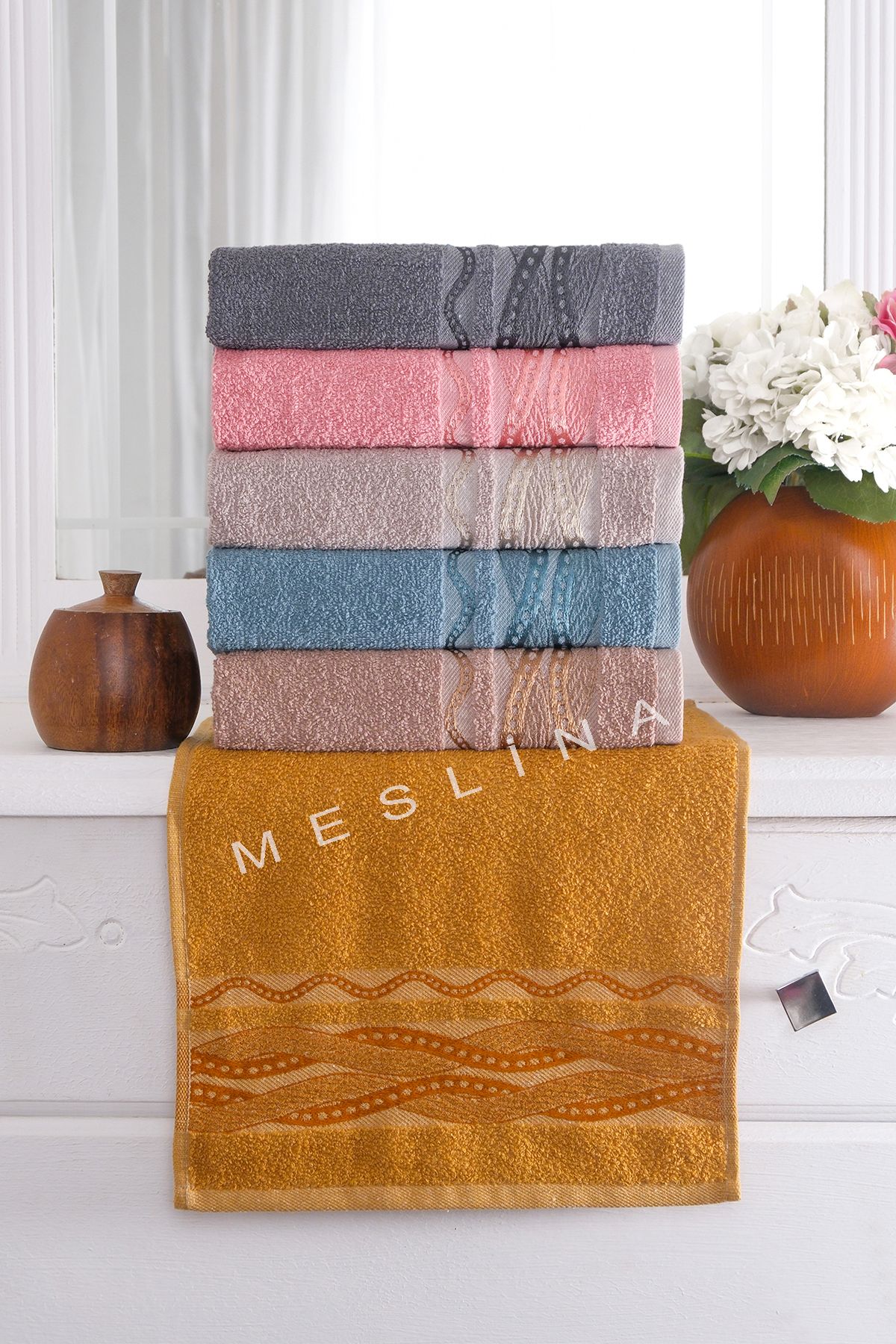 Meslina Home 30x50cm 6lıMutfak Havlusu | El H...