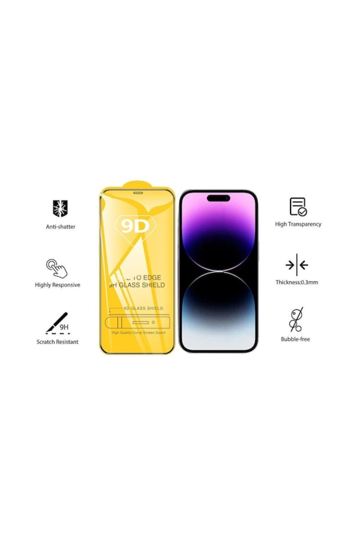 Oppo AX7 Kılıf HD BASKILI - Notalar ve Kalpler + 9H NANO EKRAN KORUYUCU