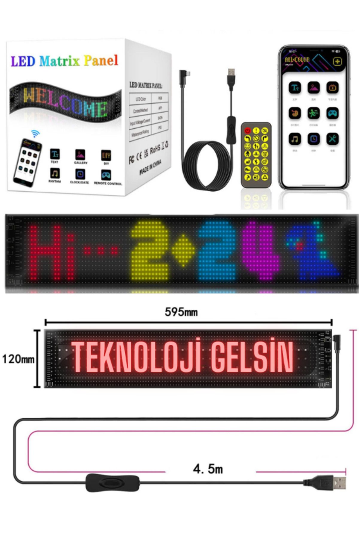 Teknoloji Gelsin Led EkranMatrix Panel Cama Y...