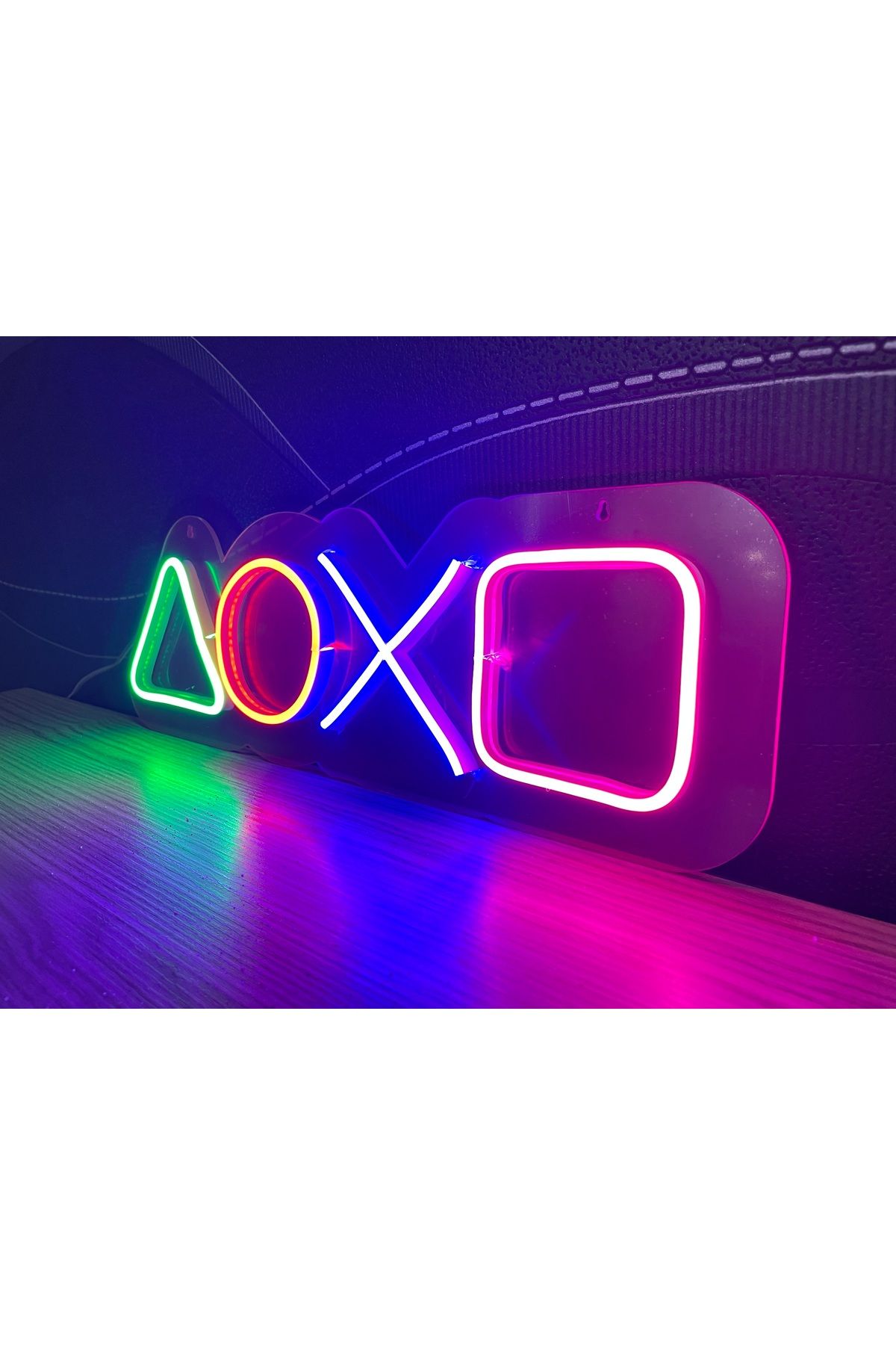 Neon LED Duvar Dekoratif Aydınlatma -Gamer2, 40x13cm-