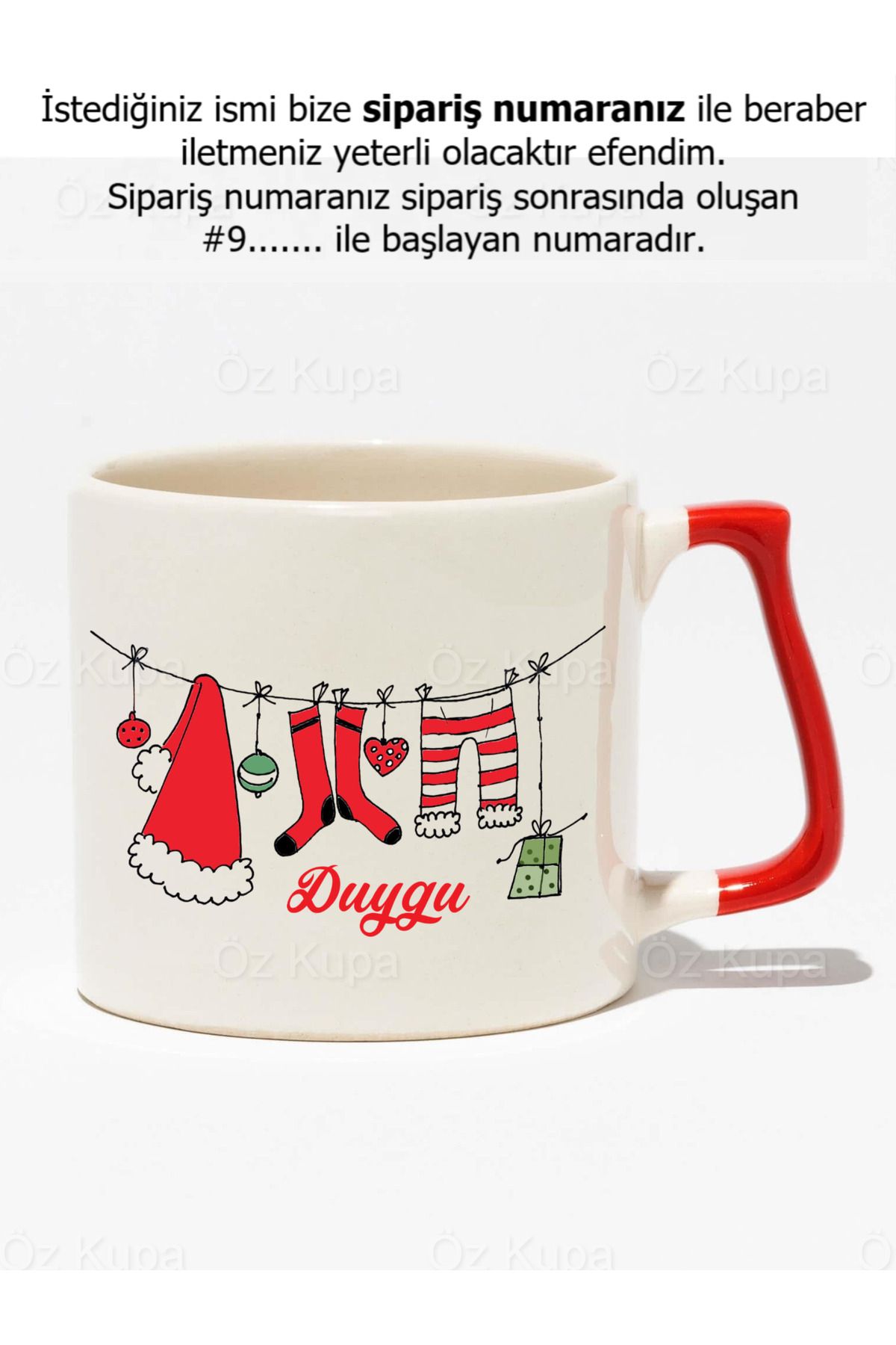 Öz KupaYılbaşı Kişiye ÖzelMerry Christmas Hed...