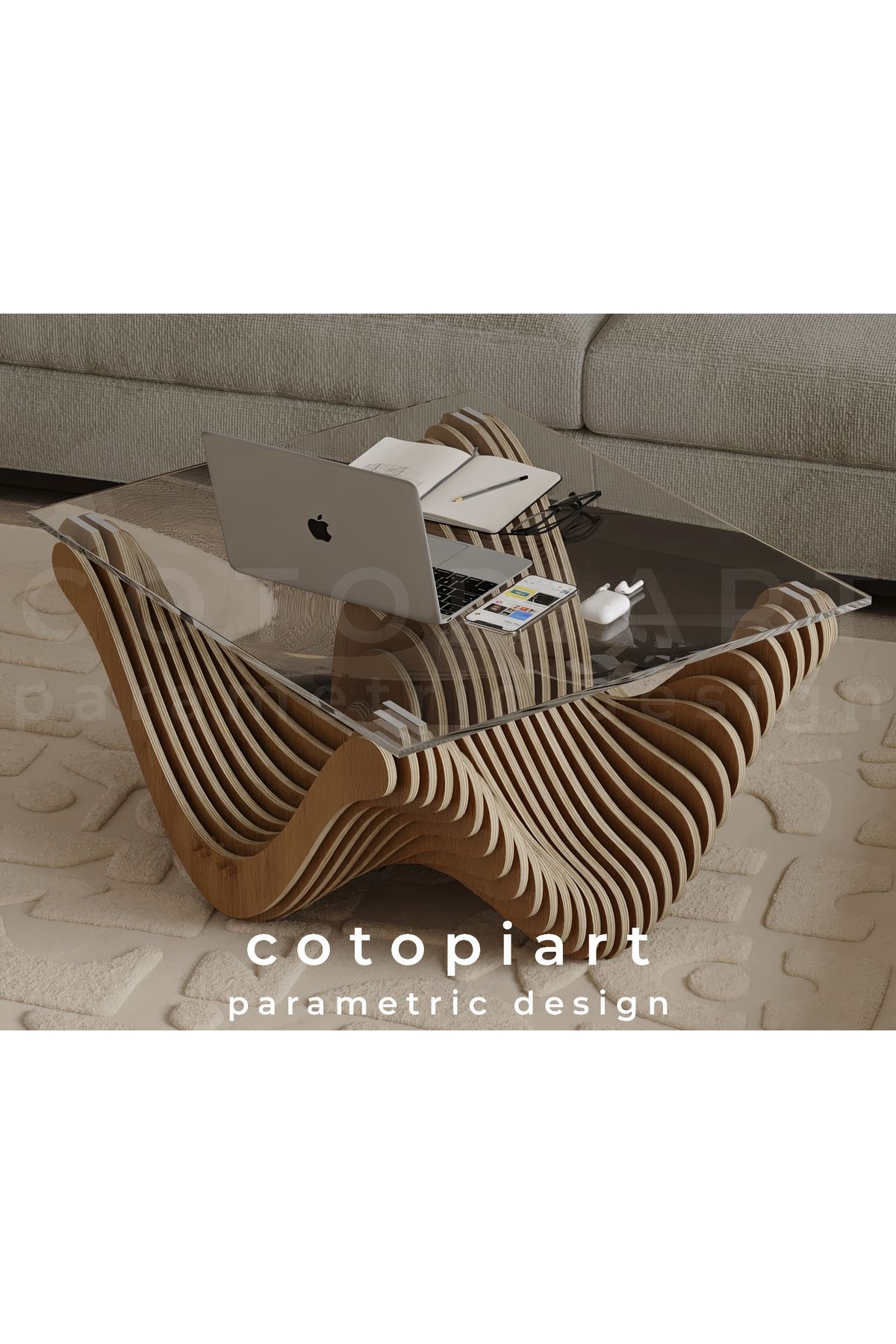 cotopiart Nereid wave coffeetable & Orta sehp...