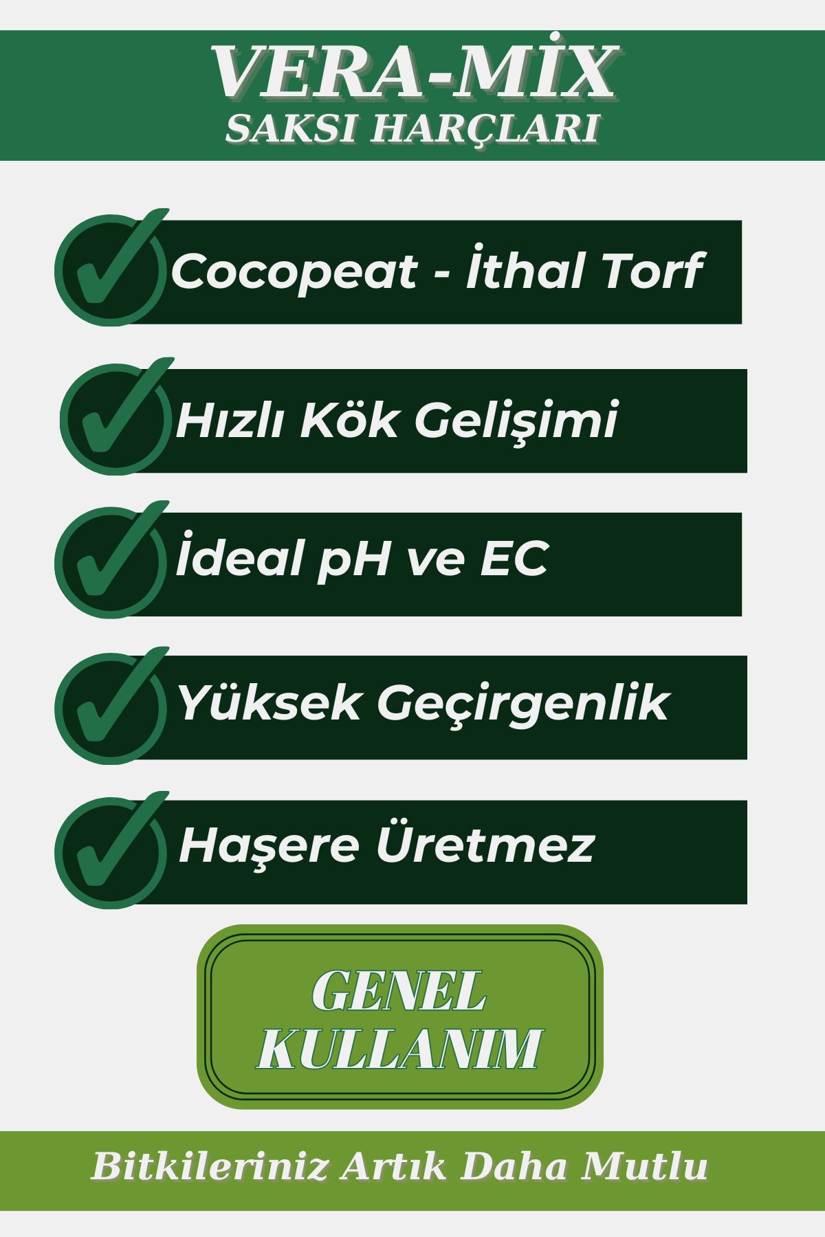 Vera-mix Özel Karışım Saksı Harcı Ithal Torf Cocopeat Bitki Toprağı 20 Litre