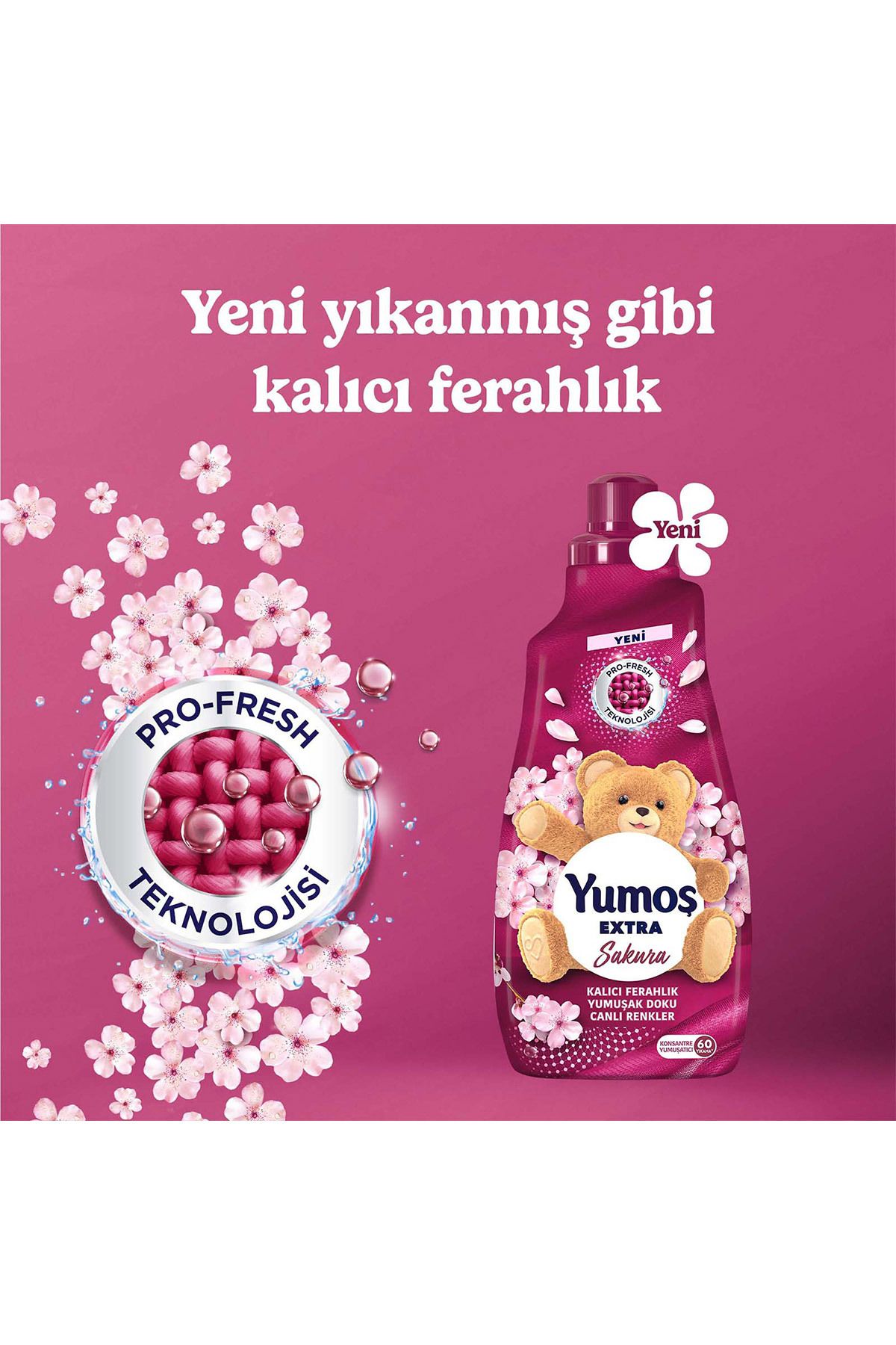 Ev Ve Tekstil Spreyi Sakura 450 ml X2 Sıvı Yumuşatıcı Sakura 1440 ml X2