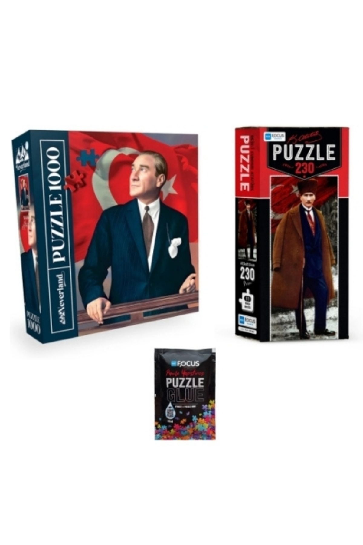 Neverland3'lü Set Puzzle -1000 Parça Atatürk...