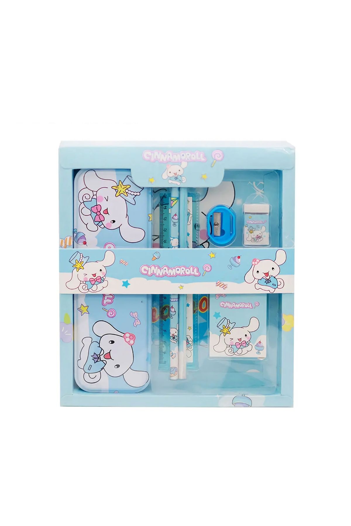 Sanrio Kuromi My Melody Cinnamoroll Kırtasiye Seti 12 Parça Cinnamoroll Kırtasiye Seti