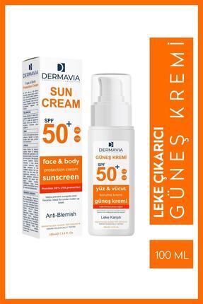 Spf 50 Yüz Ve Vücut Koruma Leke Karşıtı Güneş Kremi 100 ml - Suya Dayanıklı Karma Ciltler Image 0