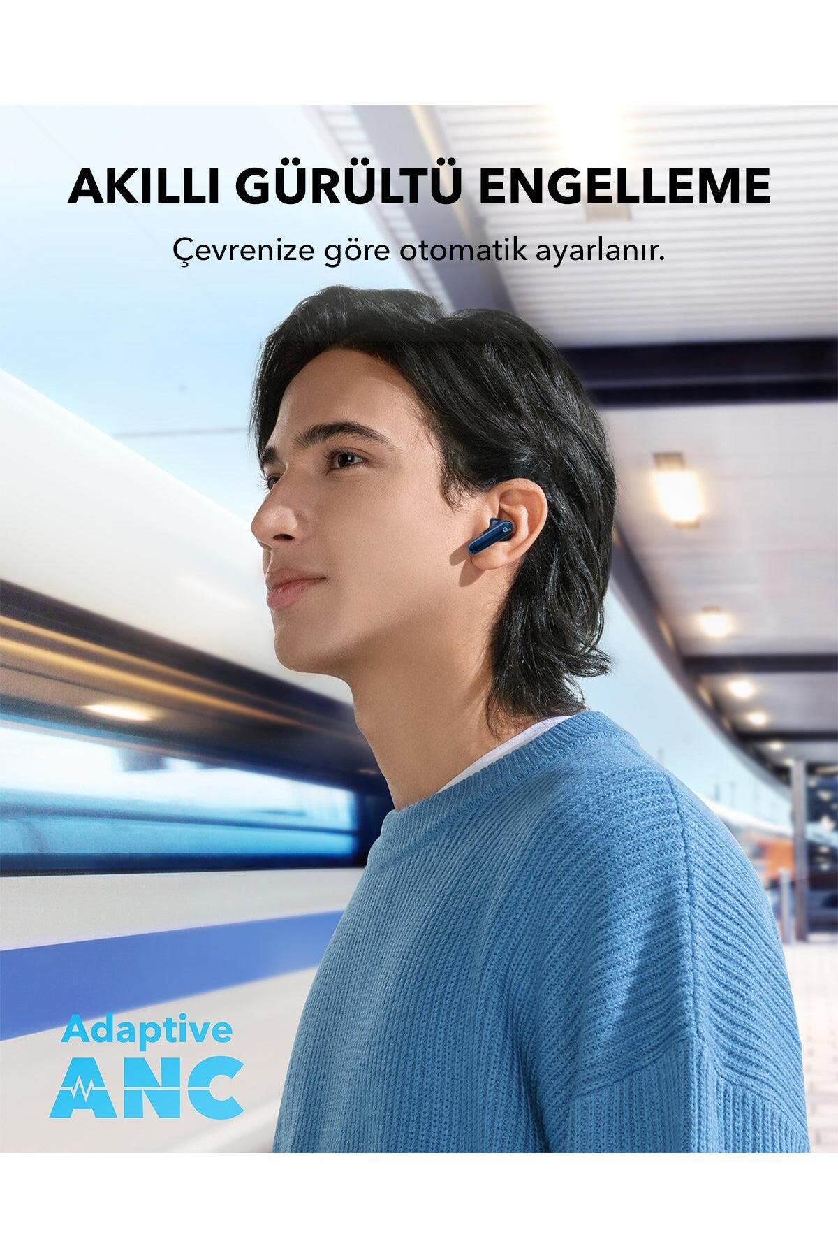 Soundcore P40i Kulak Içi Bluetooth Kulaklık - 60 Saat Çalma Süresi - Ipx5 - Siyah - A3955