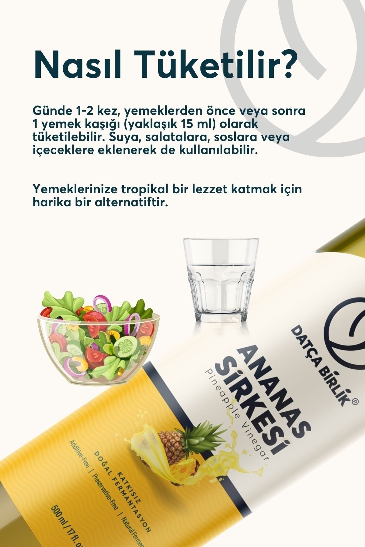 ANANAS MANGO SİRKESİ DOĞAL FERMANTASYON 500 ML.