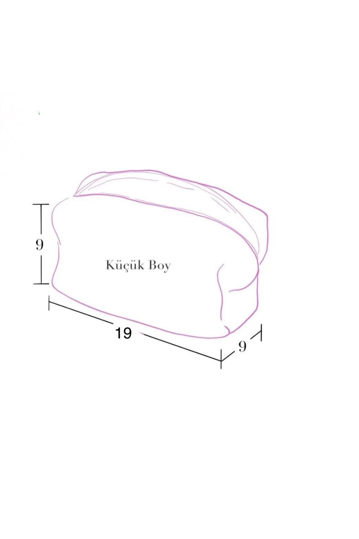 Kiraz Desenli Makyaj Çantası Küçük Boy