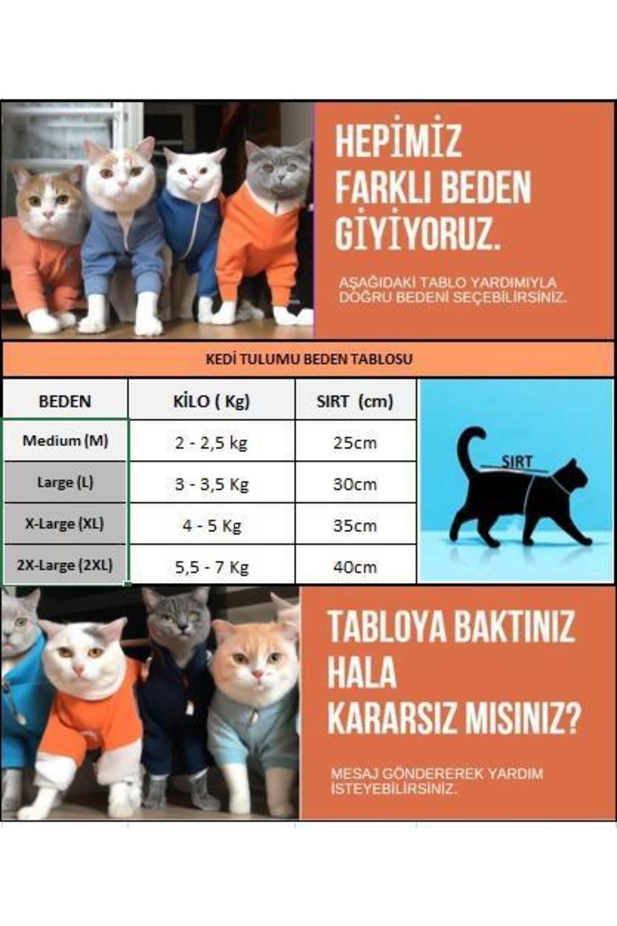 Pro Orange Duo Polar Kapşonlu Kedi Tulumu Kıyafeti