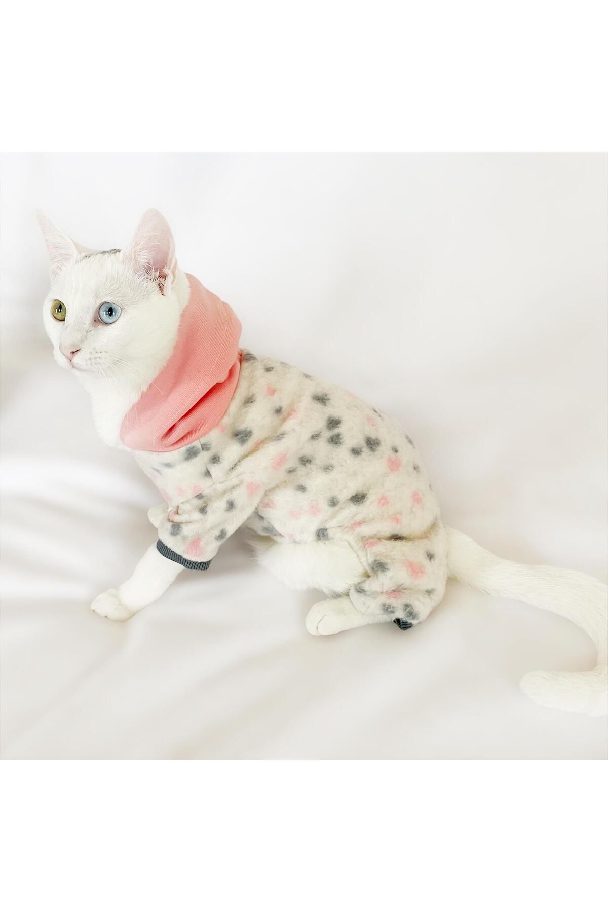 Softie Spotty Pink Kedi Tulumu Kedi Kıyafeti