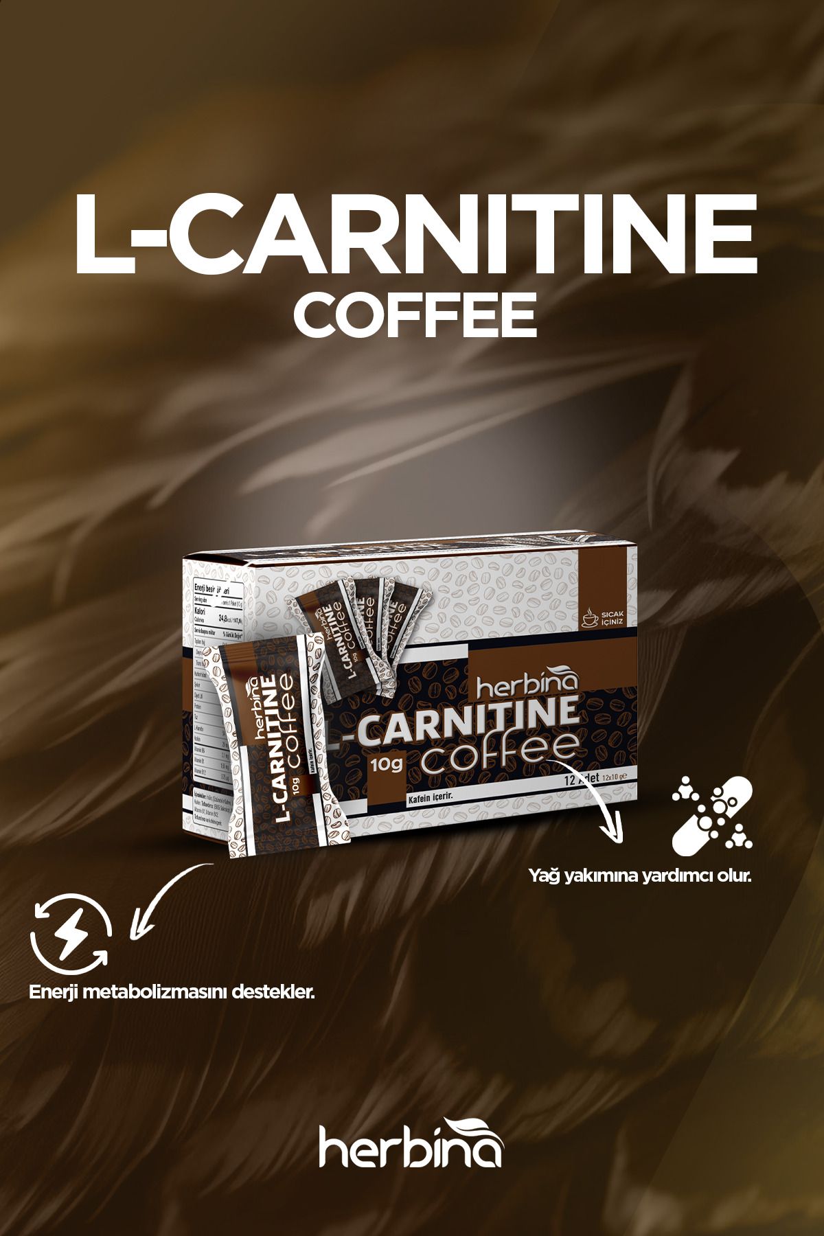 Kafein Içeren L Carnitine Coffee 12li Kutu