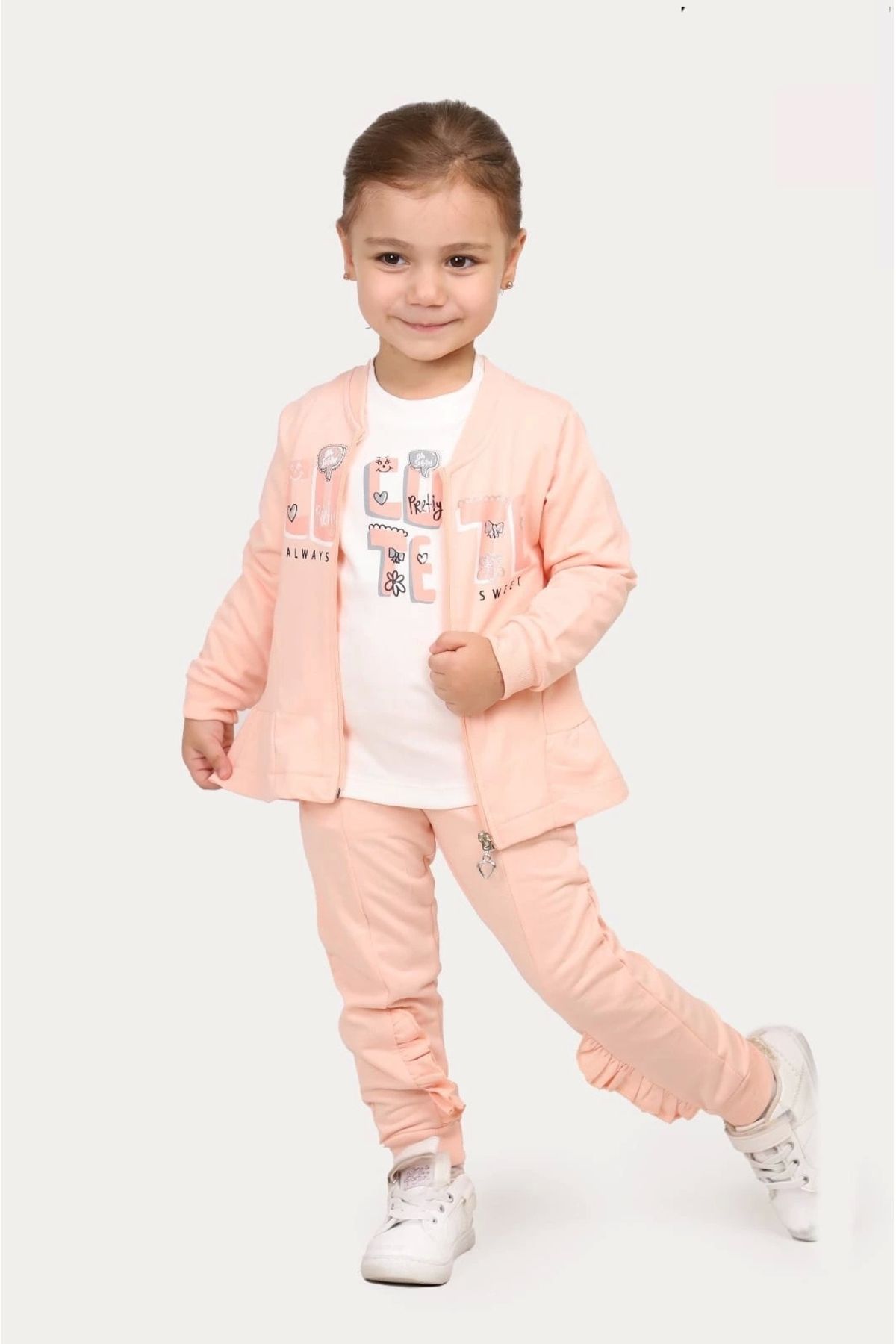 Hafez Kids KIZ BEBEK 3LÜ ŞIKPİJAMA TAKIMI