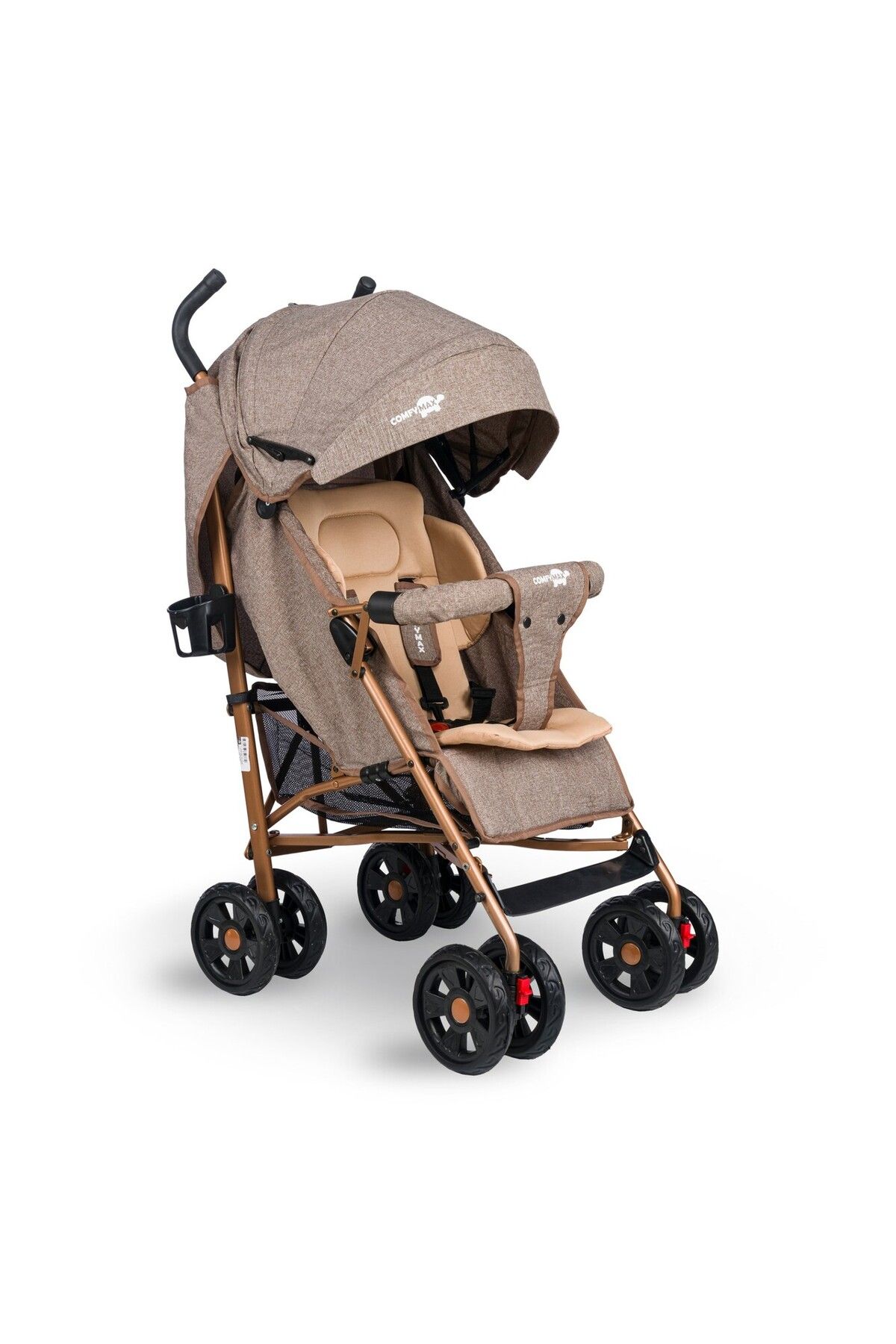 Comfymax Tam Yatar BastonBebek Arabası – Wood...