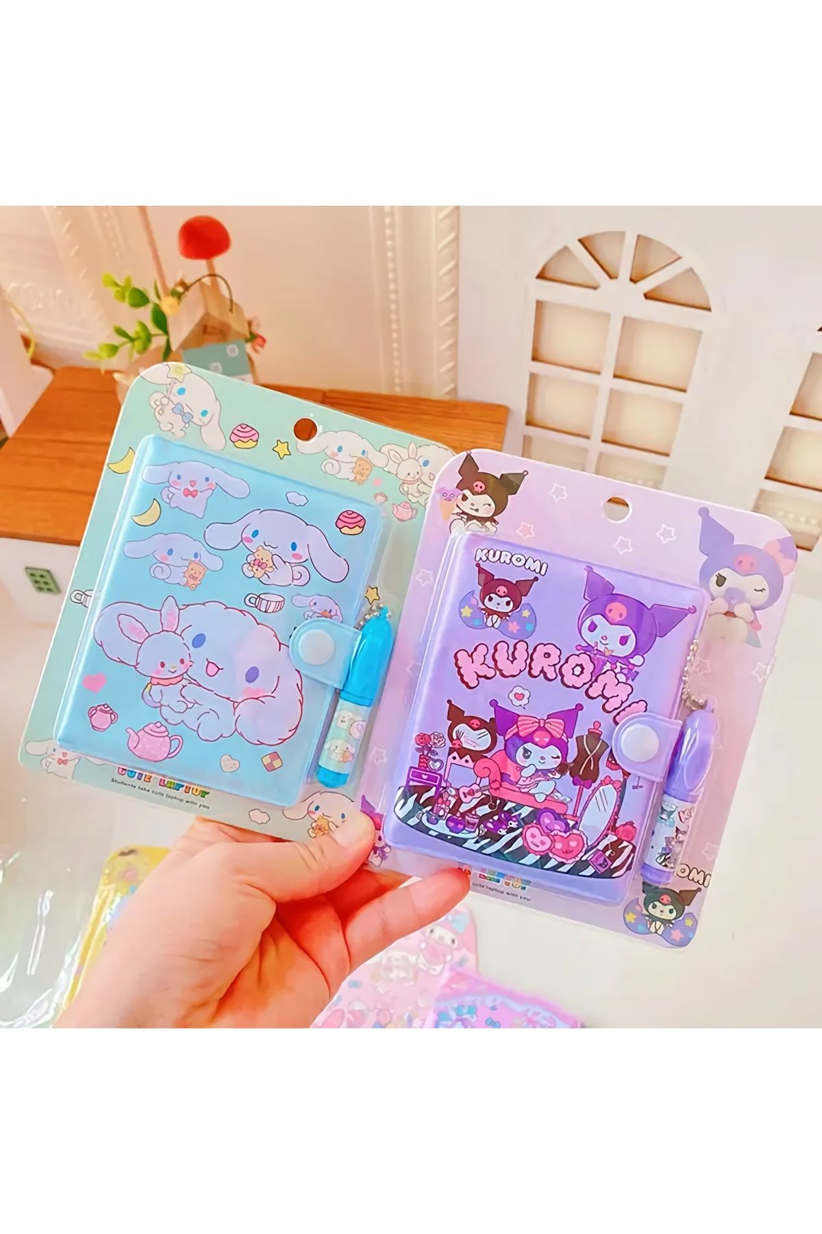 Sanrio Kuromi My Melody Cinnamoroll Kırtasiye Seti 2 Parça Cinnamoroll Kırtasiye Seti