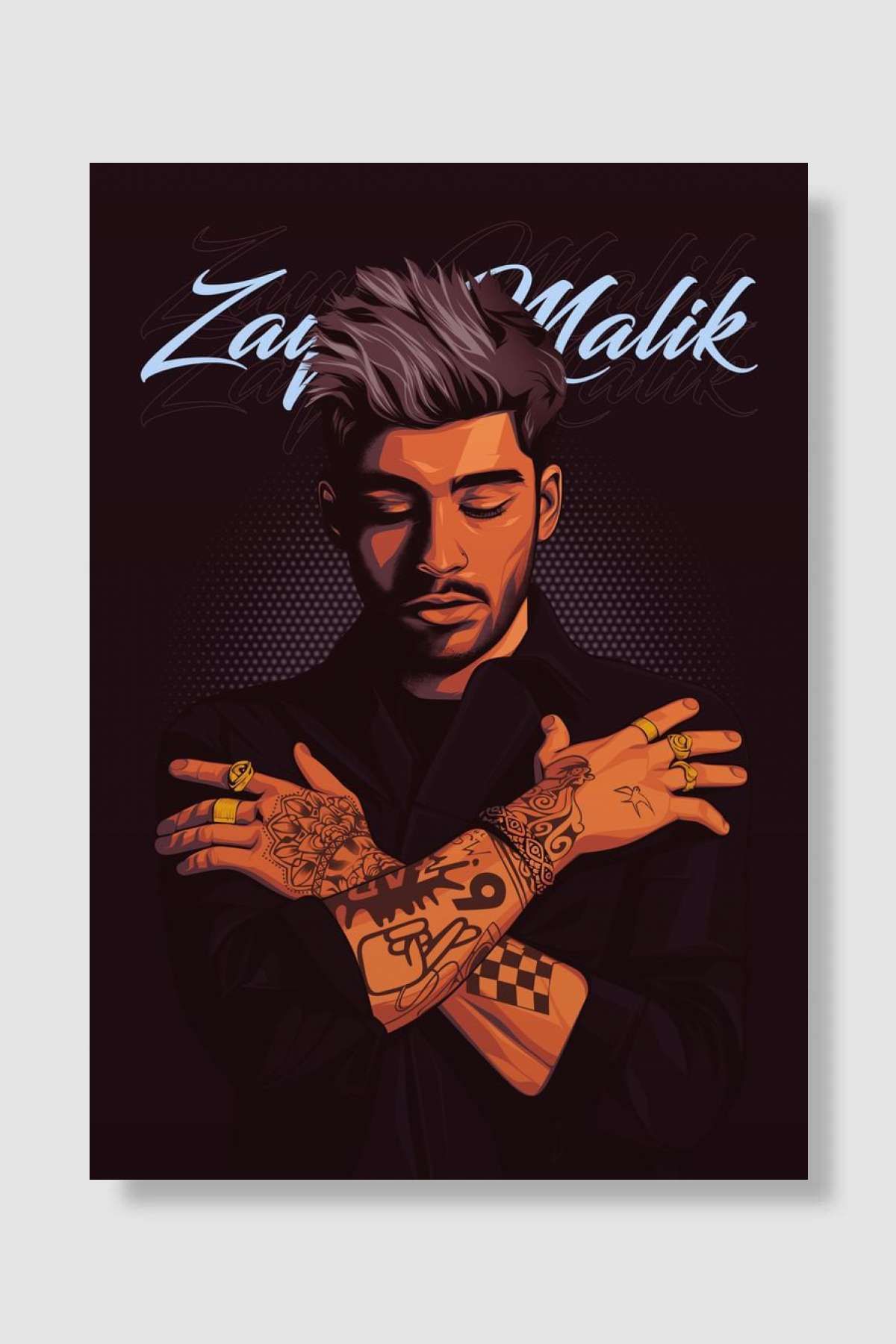 kubdekorZayn Malik MüzikPoster Çerçevesiz Yük...