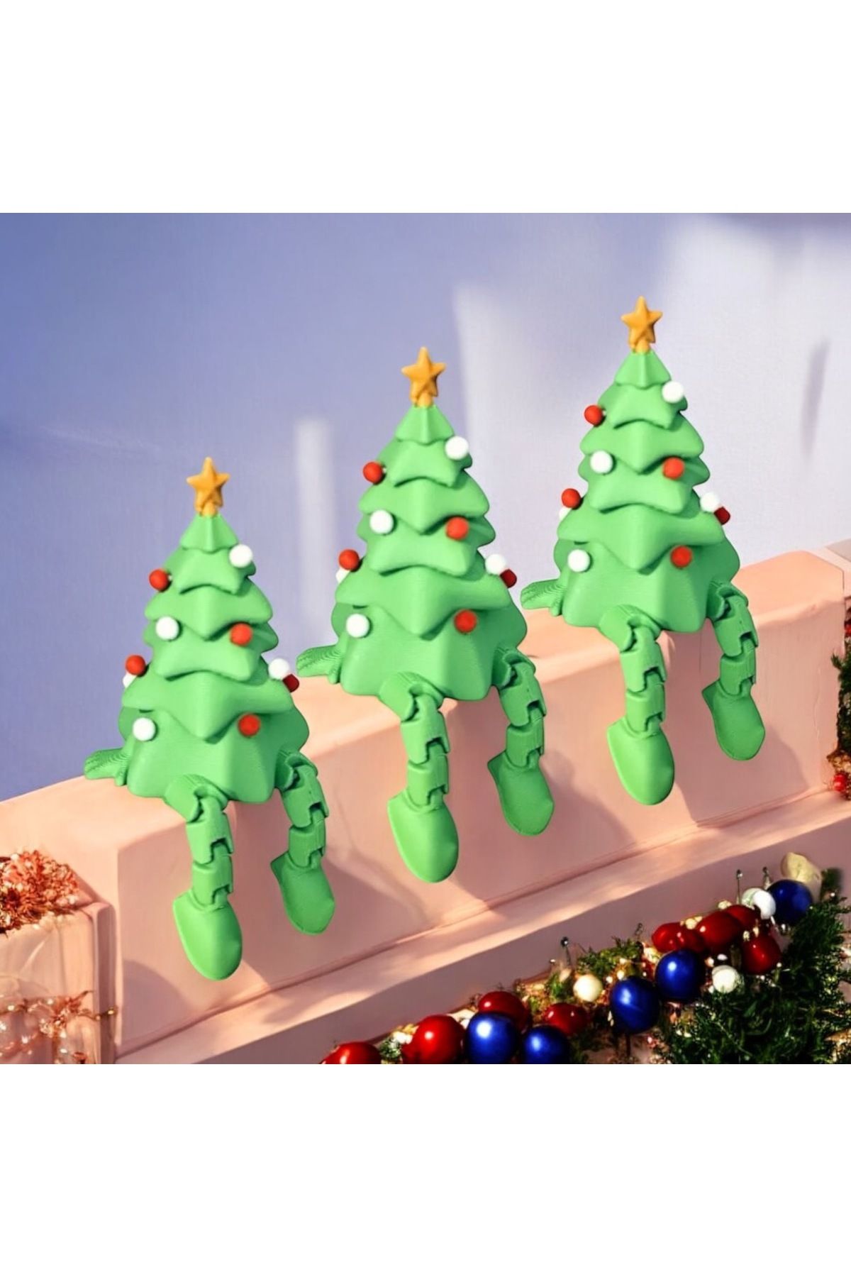 3DTHINGMODEL3’lü Noel AğacıBiblo Ayakları Sal...