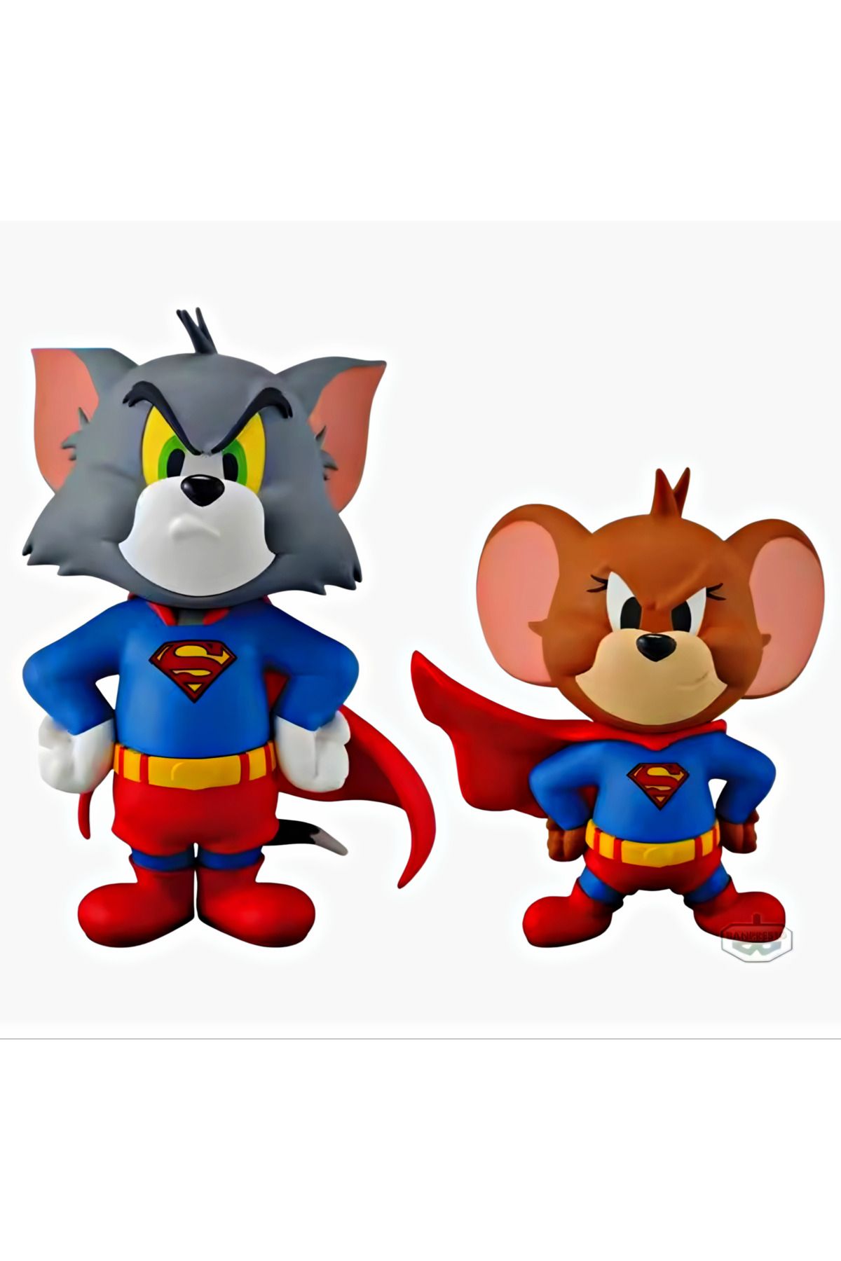 Bandai Tom Ve Jerry Süper Kahraman Figür Seti - Superman Kostümlü Özel Koleksiyon