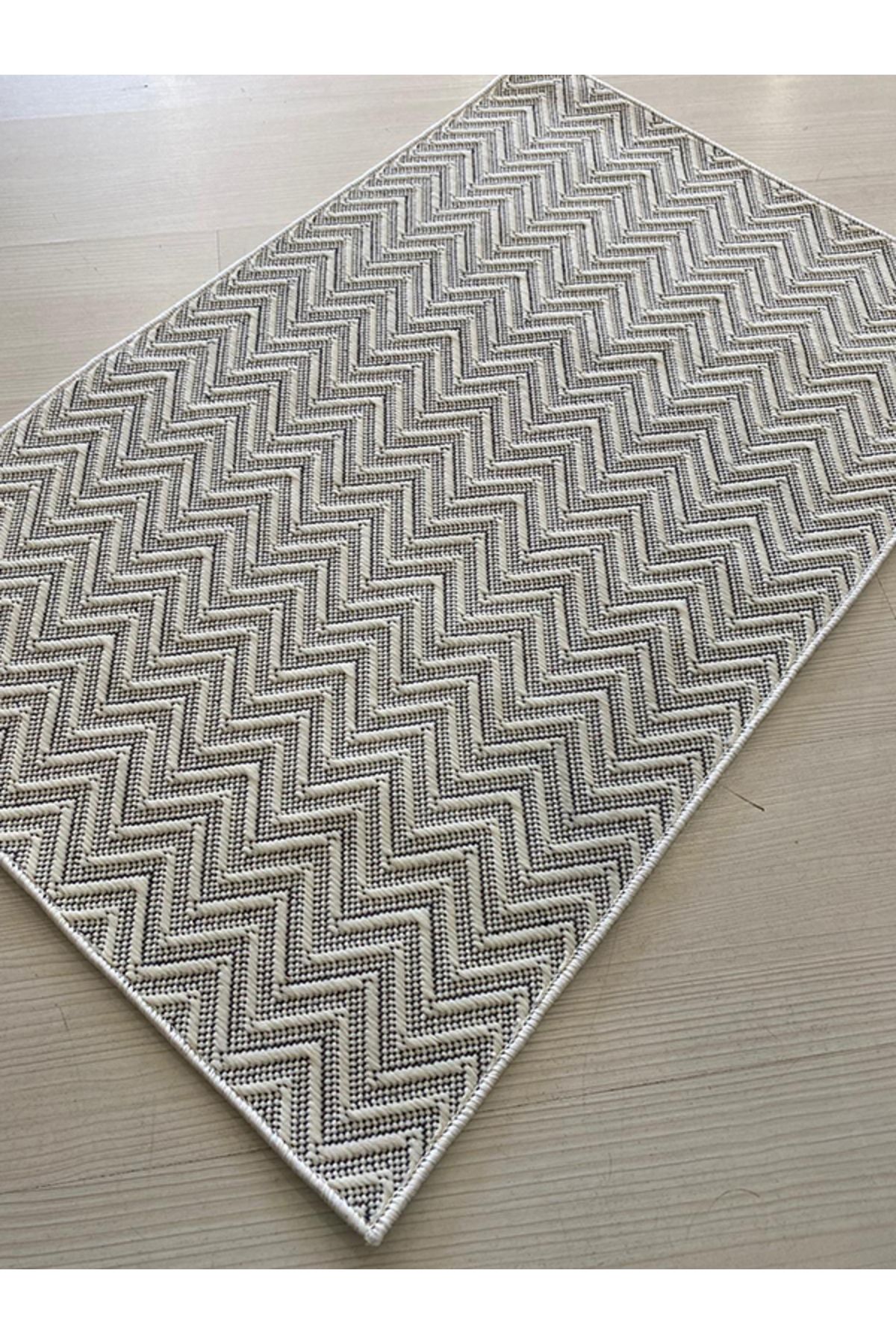 Nepal Sisal 6043P Beyaz 60 x 90 Kesme Halı