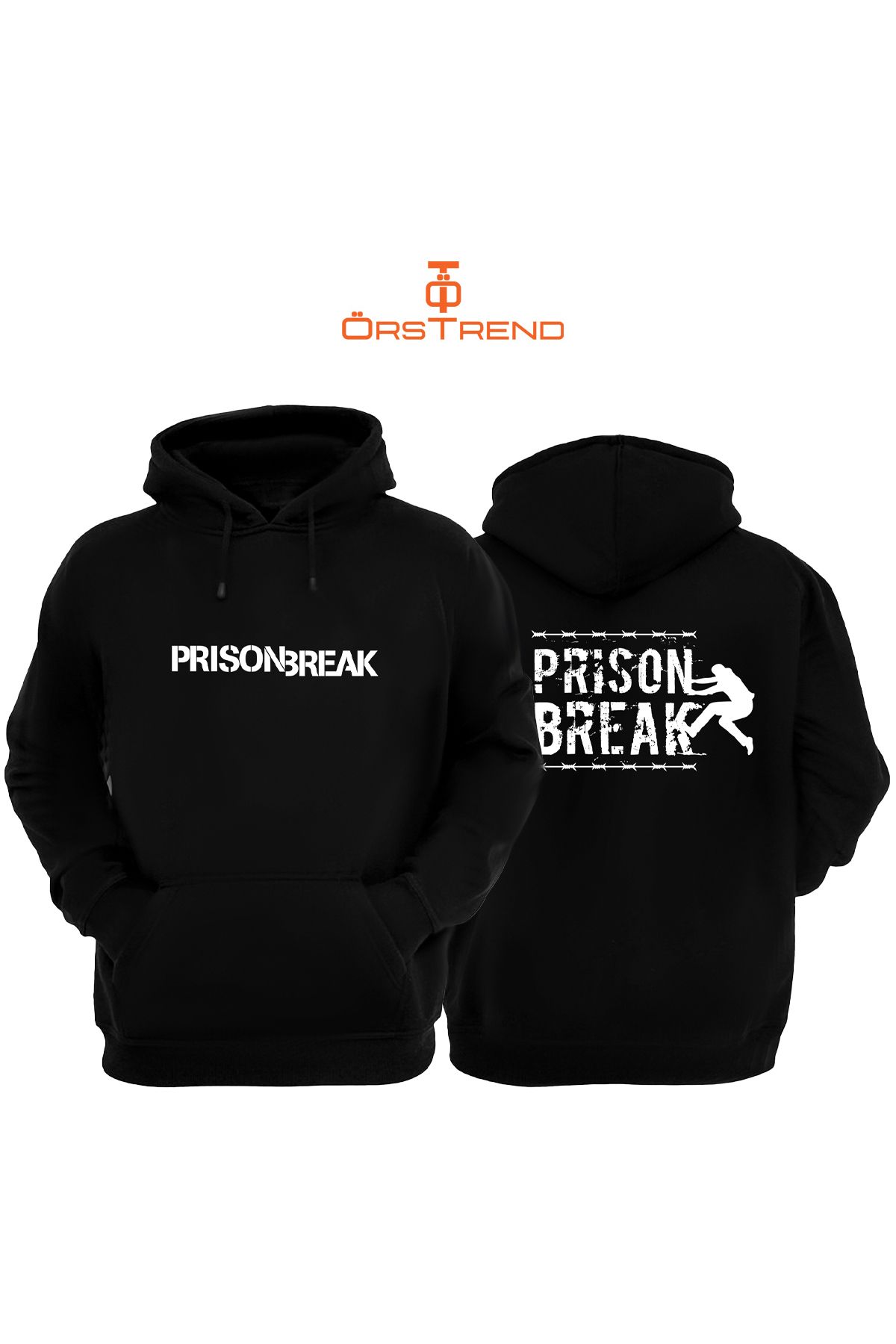 ÖRSTRENDPrison Break BaskılıUnisex Kapşonlu S...