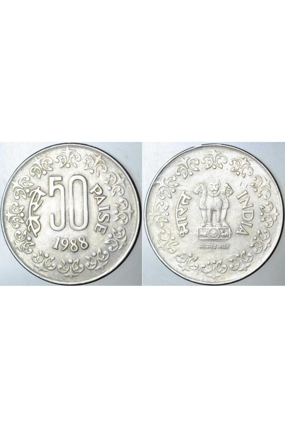 BanknotingHİNDİSTAN 50 PAISA1988. 24 mm ÇAPIN...