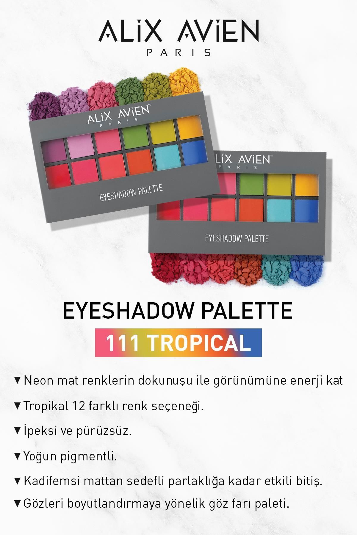 12 Li Far Paleti - Eyeshadow Palette 111 Tropical Bouquet 15,6 G