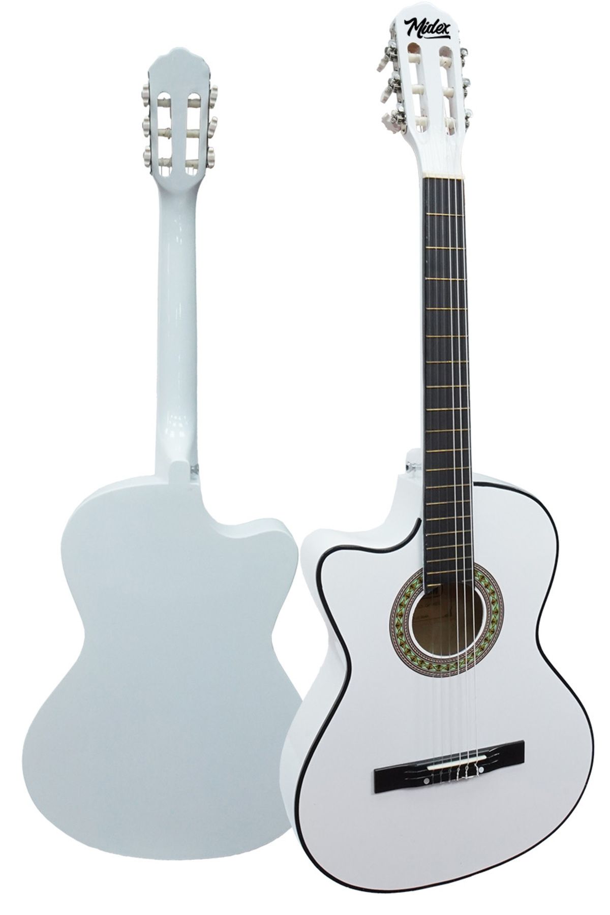 CG-396WH SOLAK Klasik Gitar Beyaz Renk Full Set Sap Ayarlı 4/4 yetişkin Boy