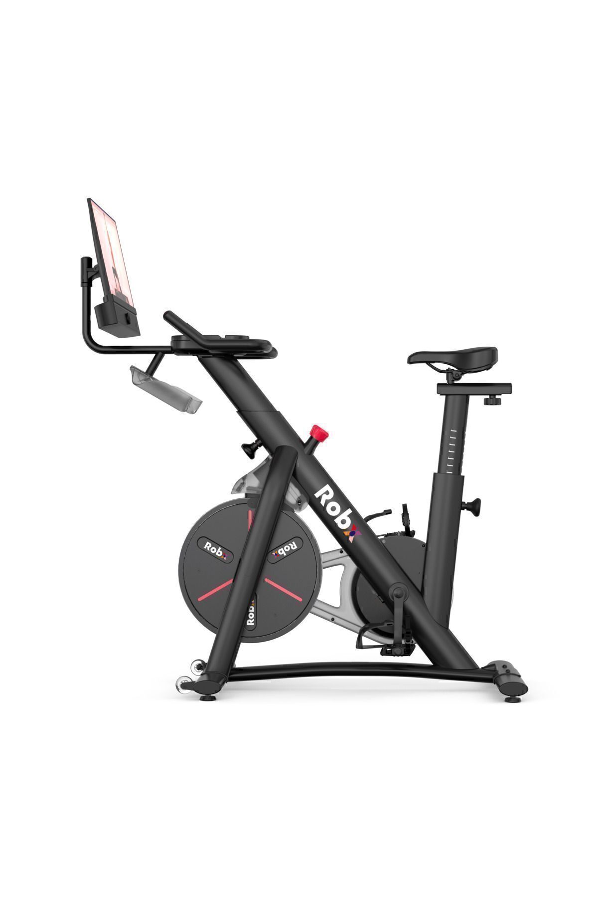 S20 Smart Spin Bike Fhd 22 Inç Ekran Hoparlör Ses Sistemi Hdm Giriş Bluetooth Kondisyon Bisikleti