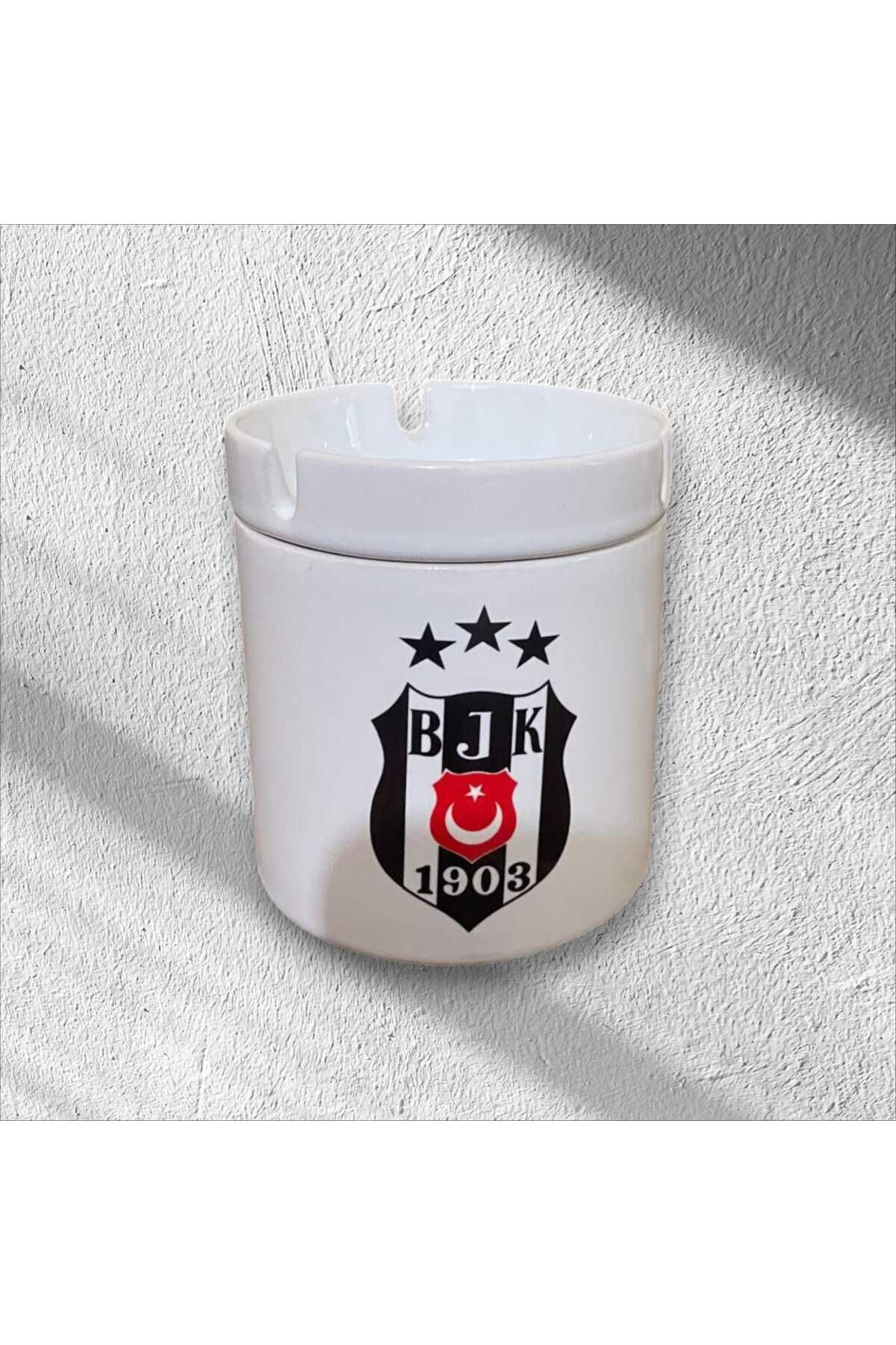 "beşiktaş"  Baskılı Seramik Küllük & Seramik T Kupa Bardak Set