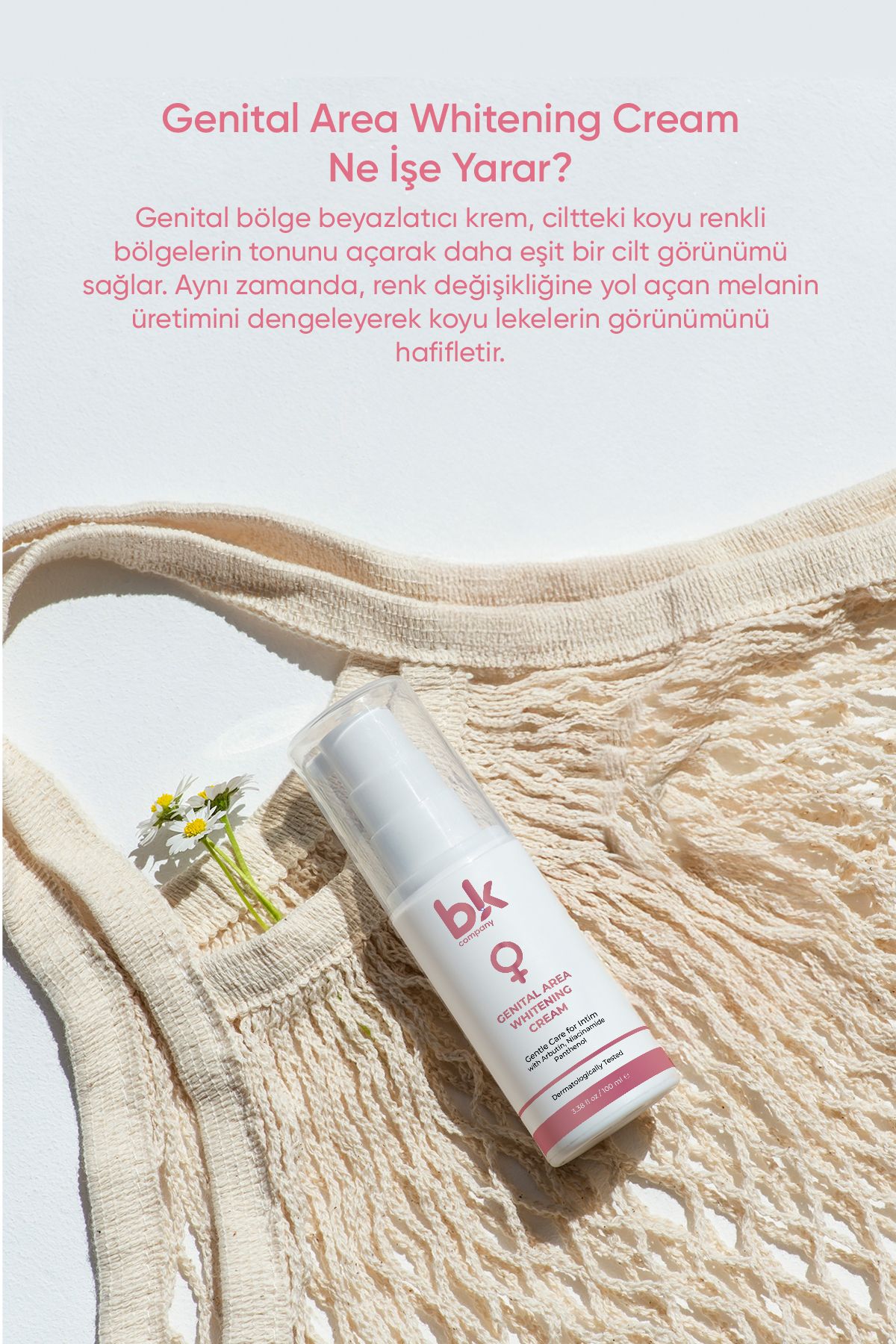 Genital Bölge Beyazlatıcı Bakım Krem 100 ml