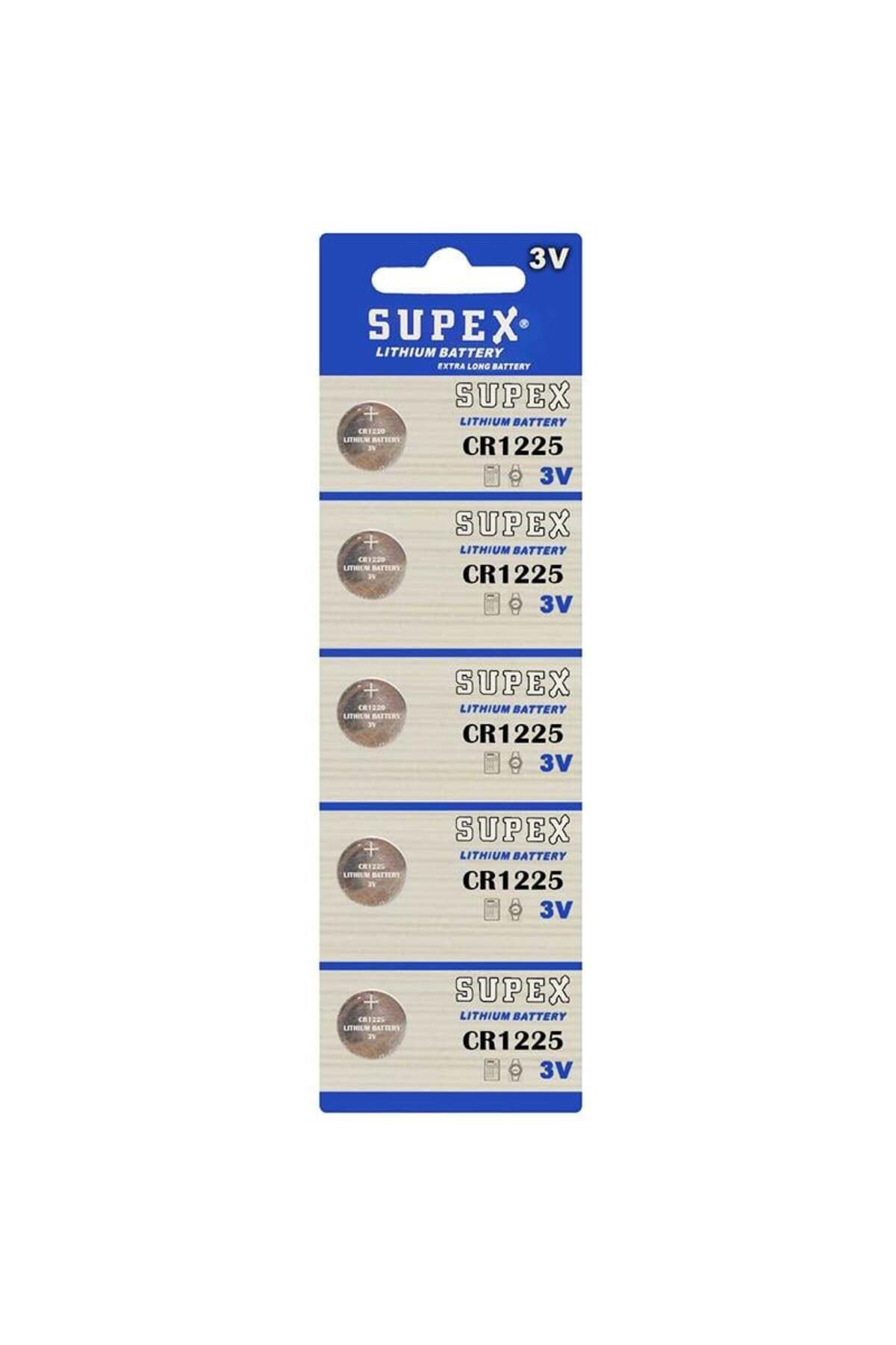 Supex Cr1225 3 Volt LityumPil (5Lİ PAKET FİYA...