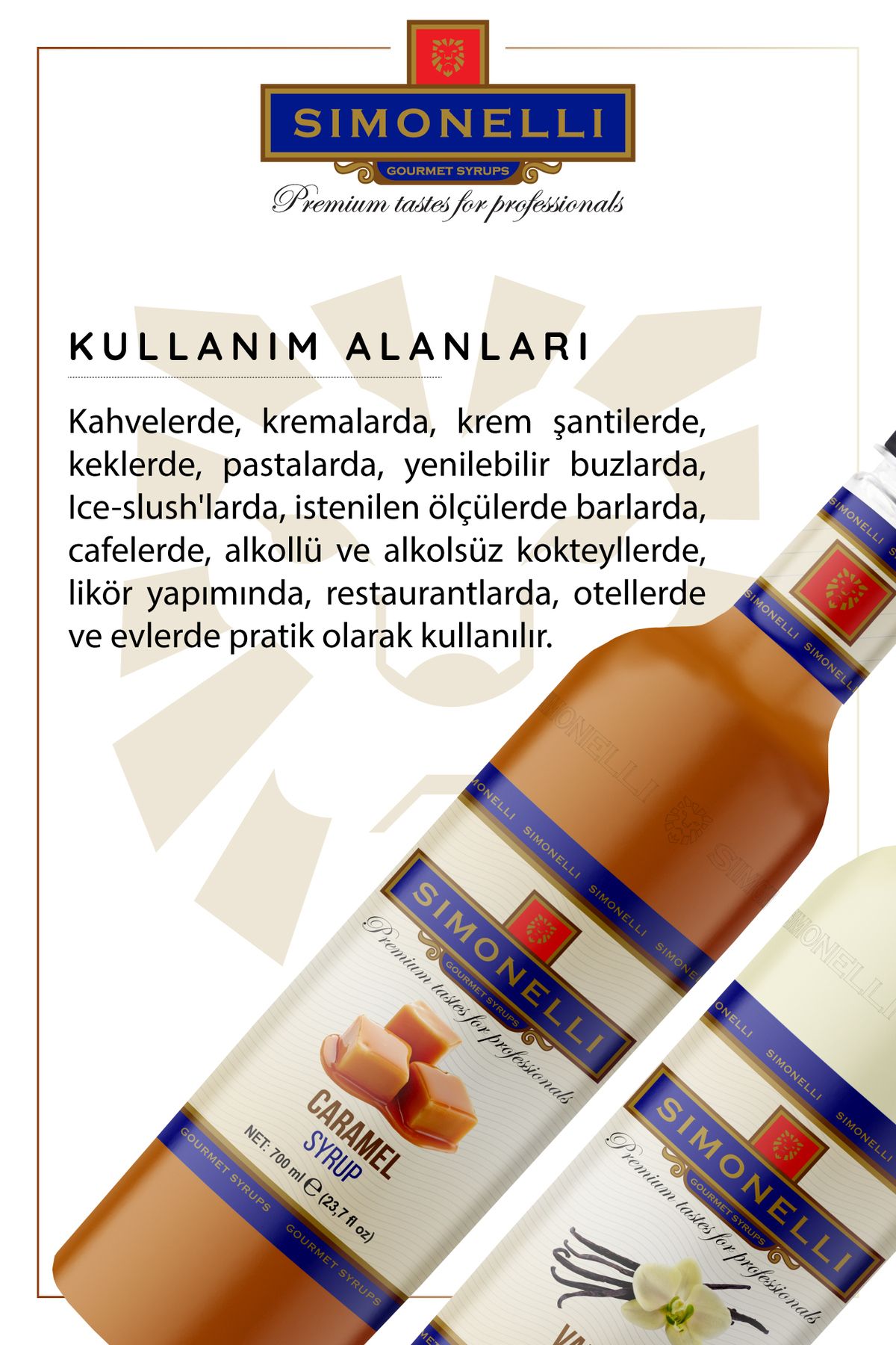 Kahve Ve Kokteyl Şurubu Karamel Aromalı Vanilya Aromalı 700 ml Pompa Hediyeli