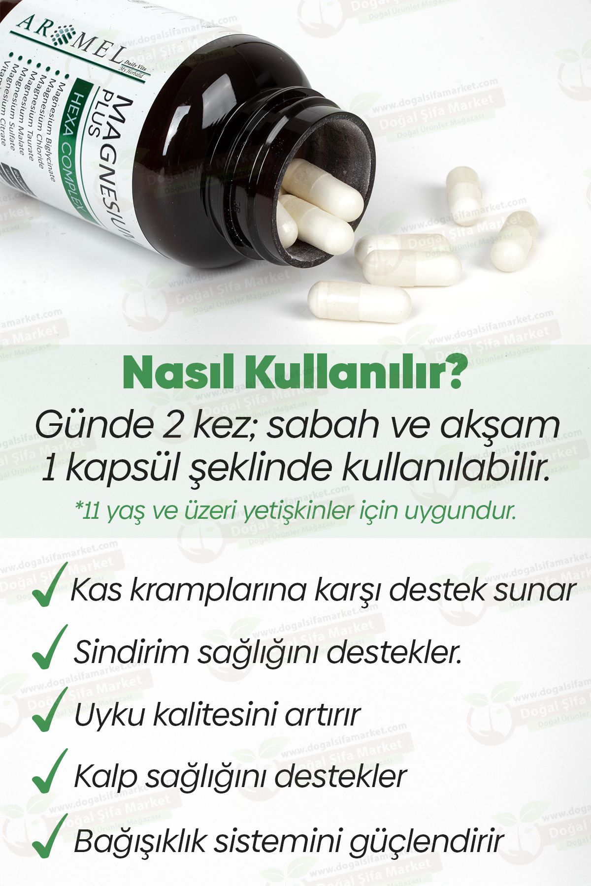 Magnezyum Plus 60 Kapsül (HELAL BELGELİ)