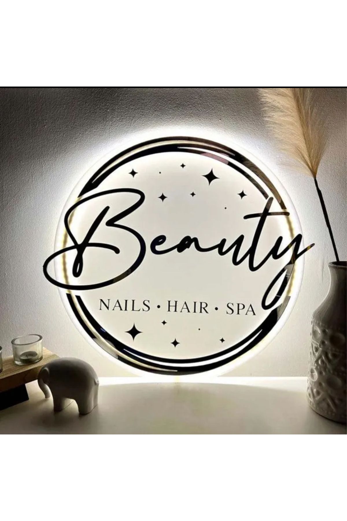 ARYA LİNA DESİGNBeauty hairnail spa ışıklı ak...