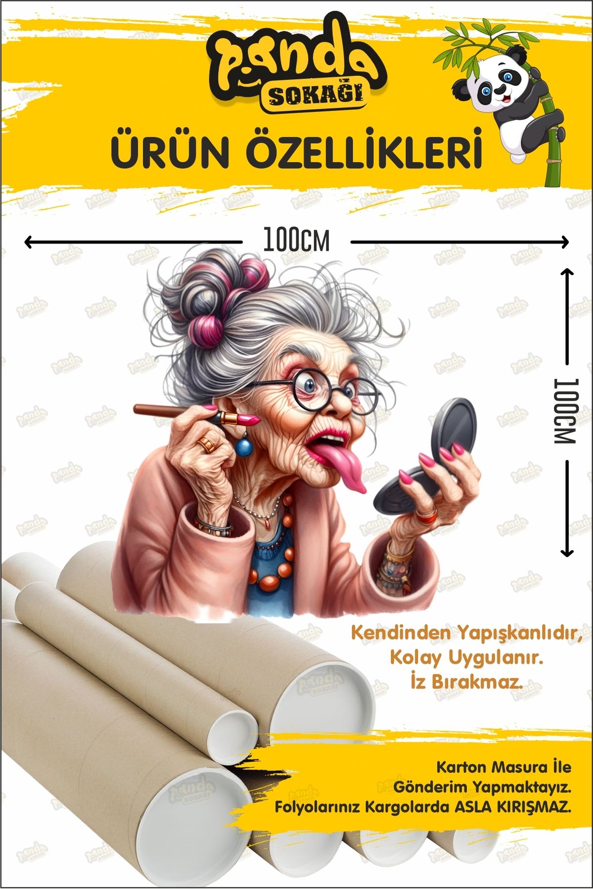 Makyajsız Kadın Kuaför Güzellik Salonu Sticker Seti Kuaför Sticker Güzellik Salonu Sticker