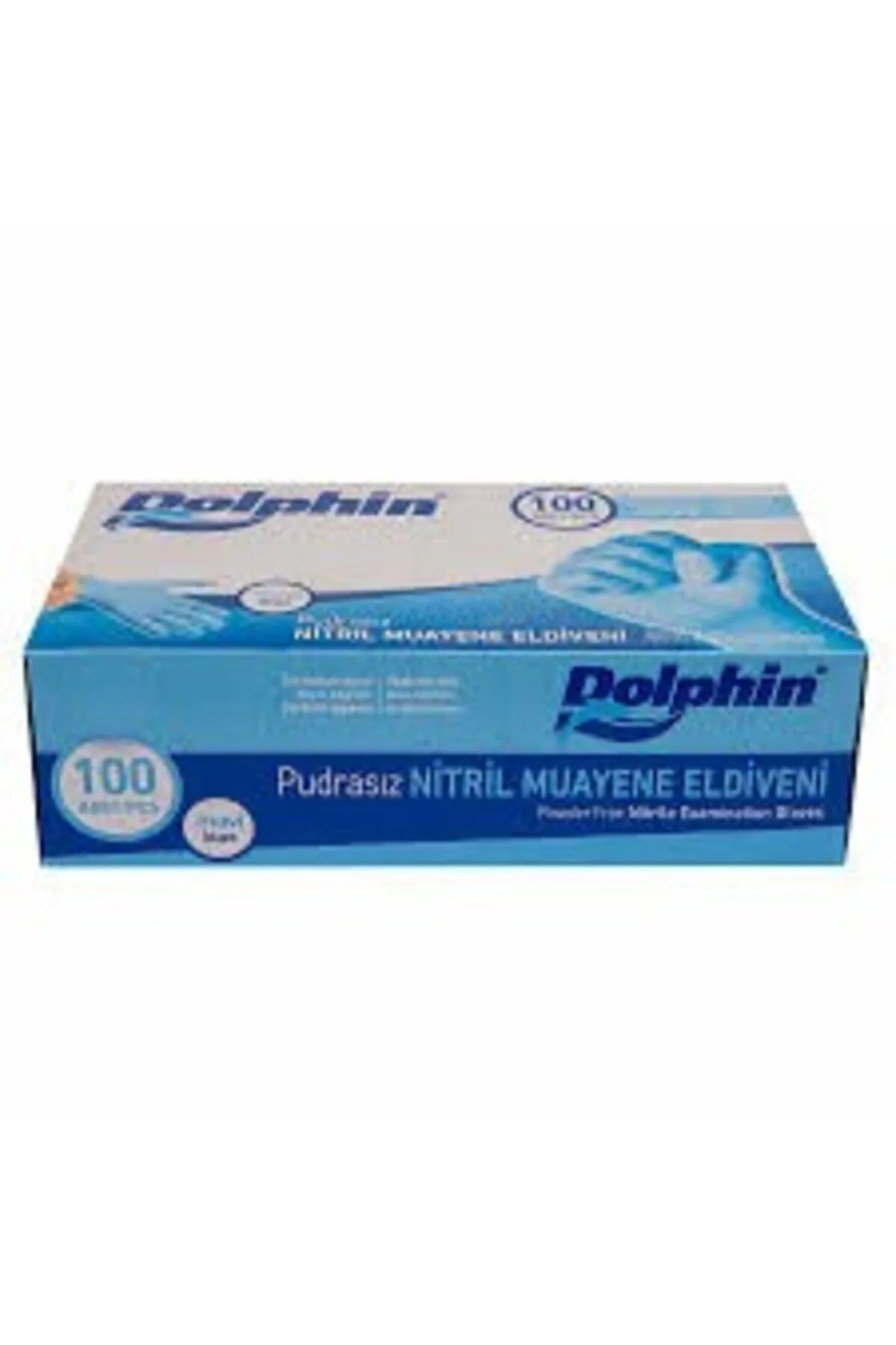 DolphinNitril S Beden MavıMuayene Eldiven 100...