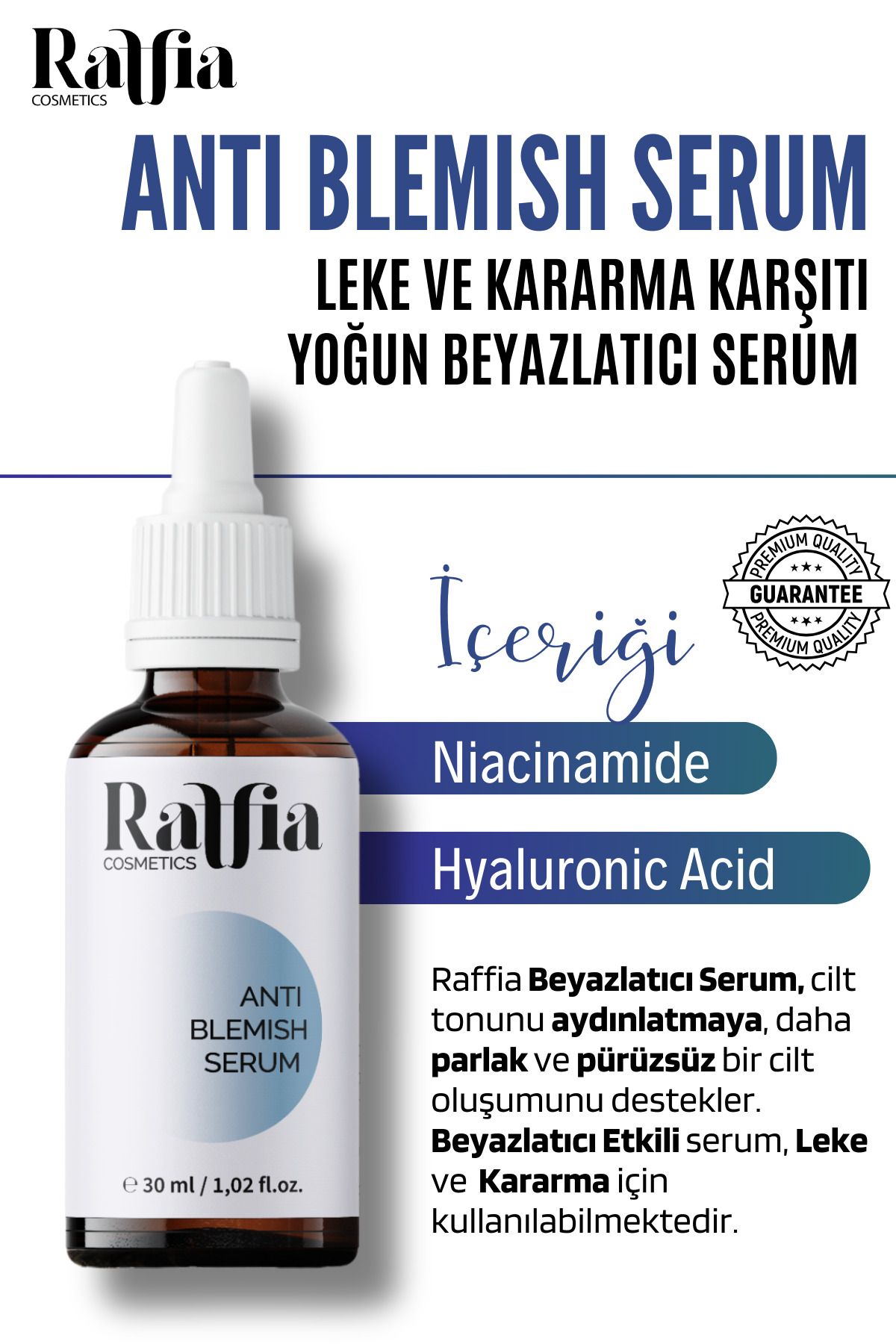 Raffia Cosmetics Leke VeKararma Karşıtı Yoğun...