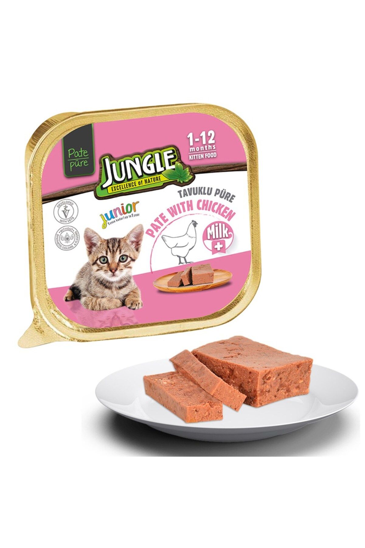 Jungle Pate/püre TavukluYavru Kedi Maması 100...