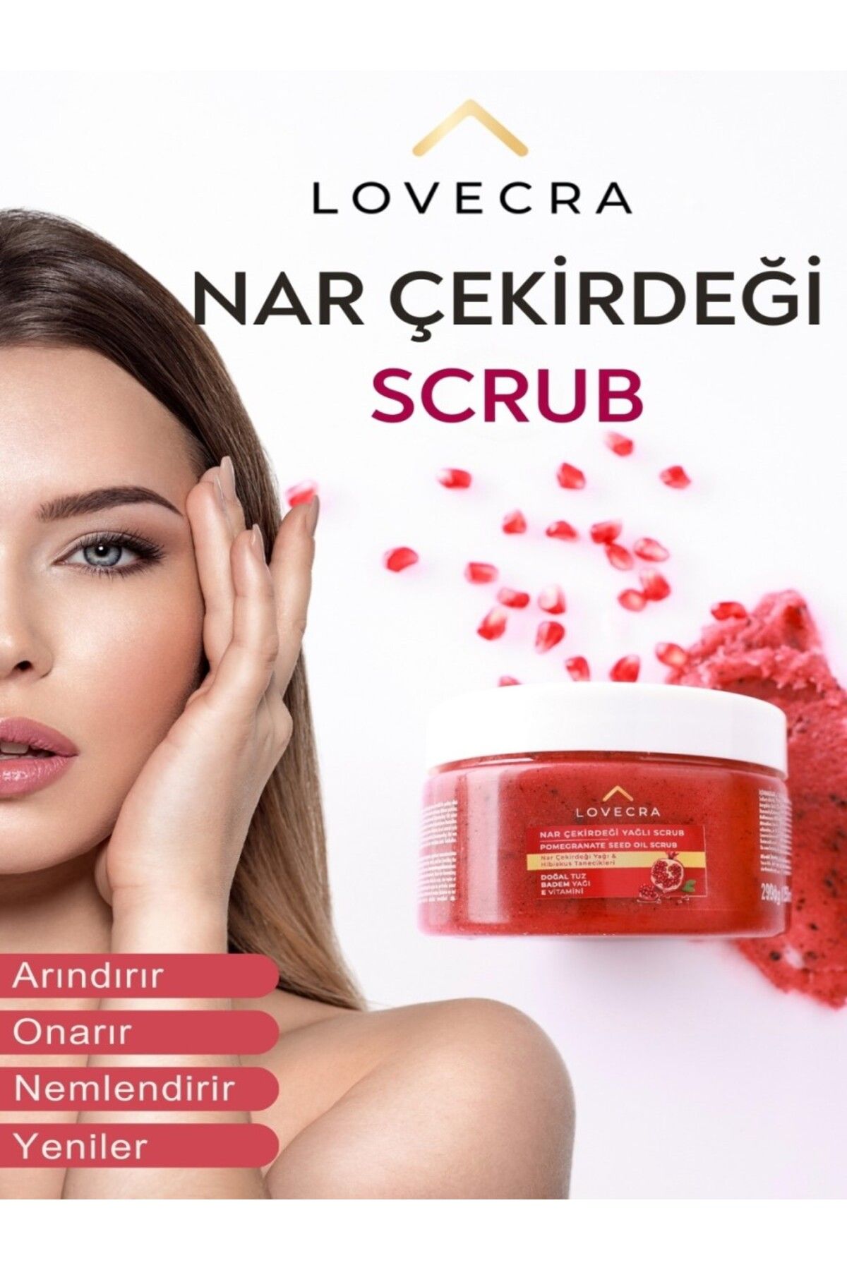 Body Scrub El Besleyici Arınıdırıcı Bakım Kremi Nemlendirici Vücut Peelingi 300 gr