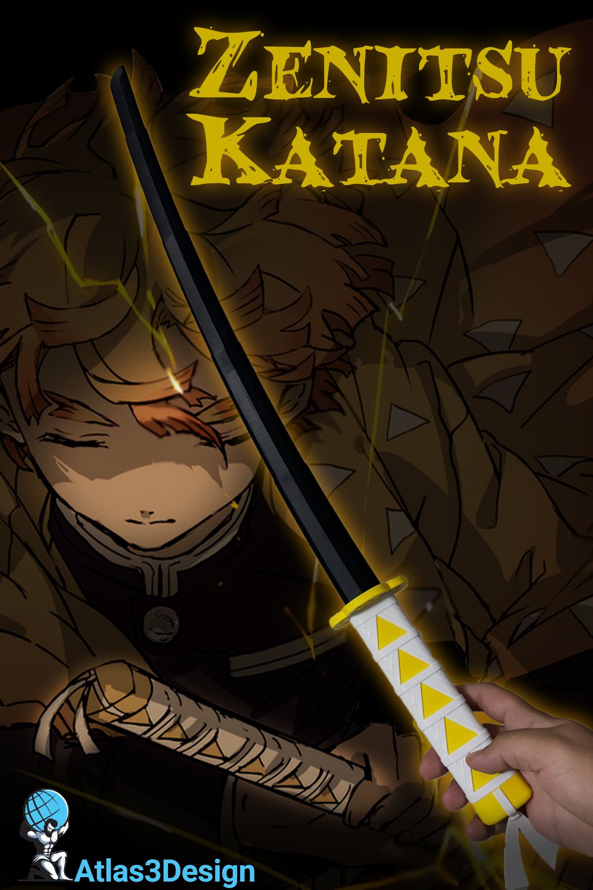 Atlas3Design KatlanabilirKatana | Zenitsu Dem...