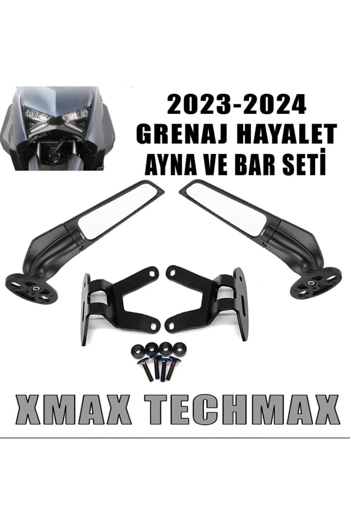 Xmax Techmax 250/300 2023-2024 Grenaj Model Hayalet Ayna Bar Seti