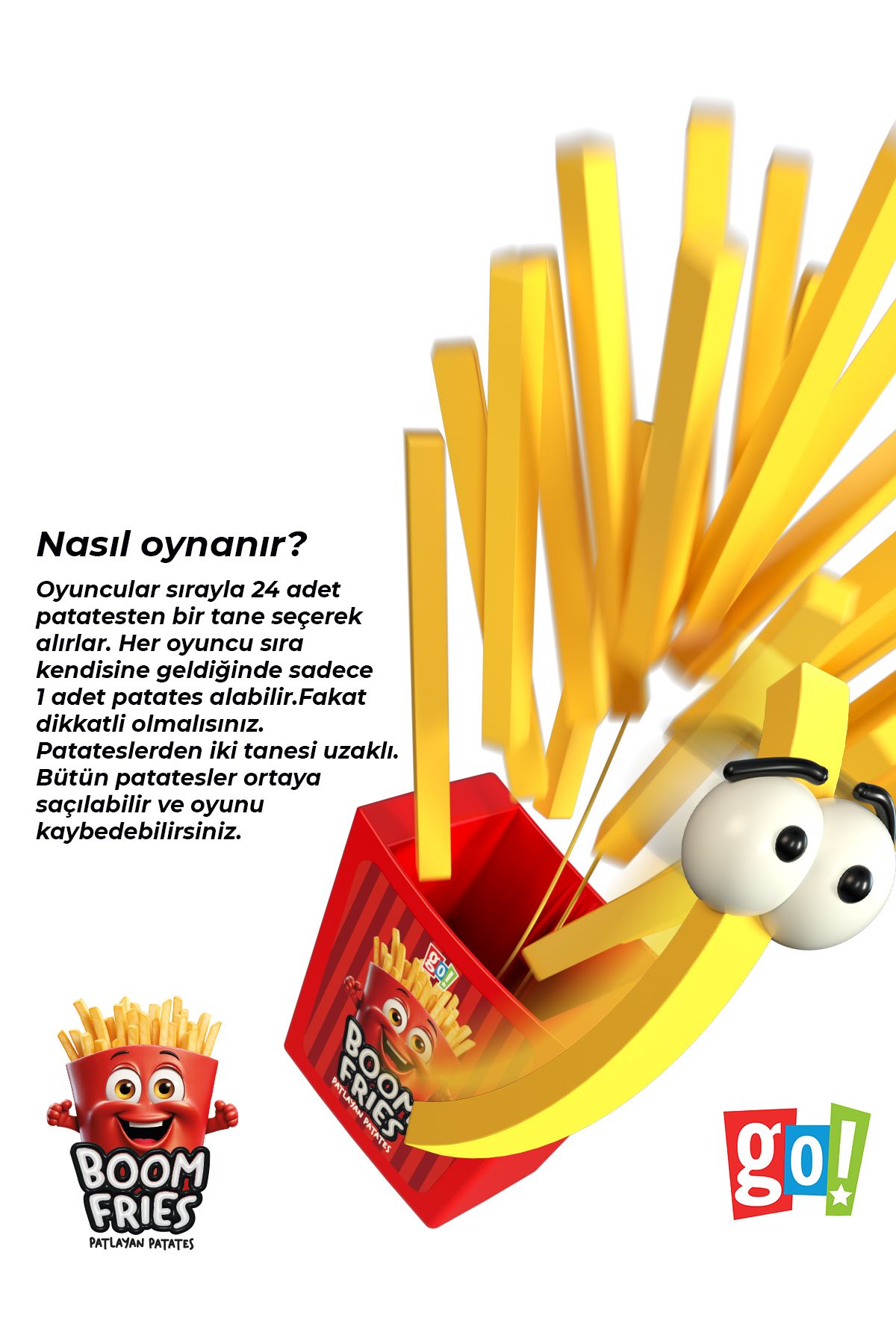 Patlayan Patates Boom Fries Eğlenceli Tuzaklı Aktivite Oyuncağı 1047SERI