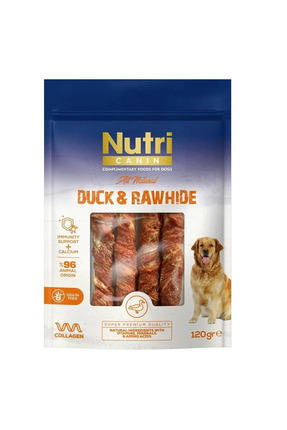 Ördek Etli Sarılı Tahılsız Büyük Boy Kemik Köpek Ödülü 120 Gr Image 0