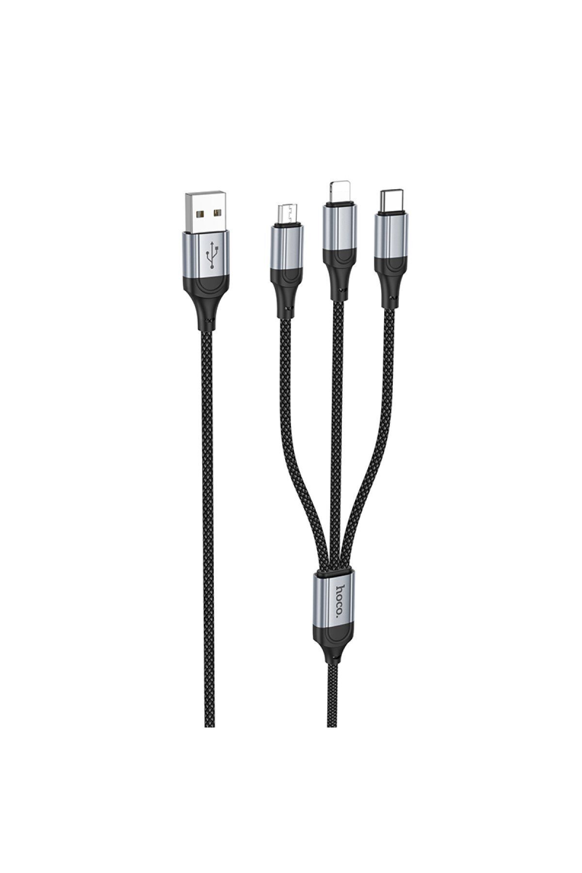 Hoco X102 Fresh 1M 2.4A 3in1USB to Type-C / L...