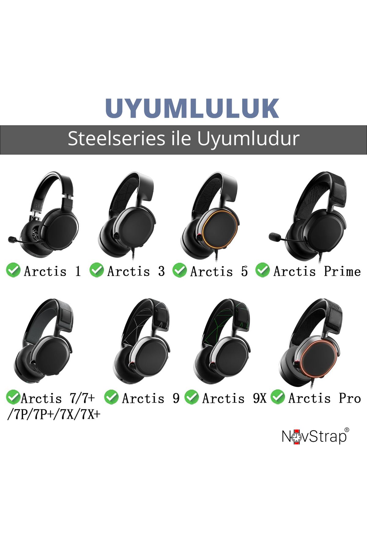 Arctis 1 3 5 7 7P 7X 9 9X Pro ile Uyumlu Yedek Kulaklık Yastığı Pedi Süngeri