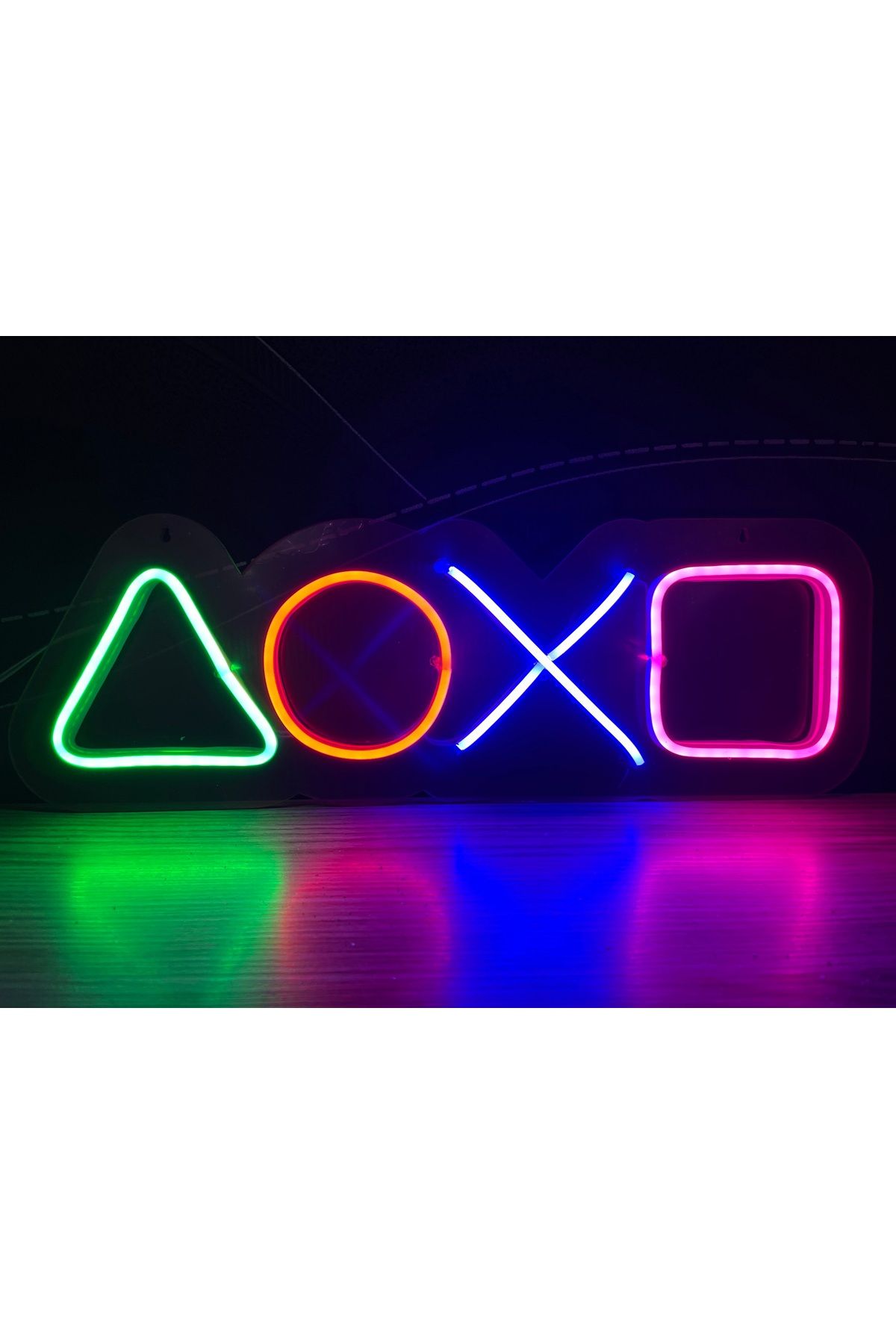 Neon LED Duvar Dekoratif Aydınlatma -Gamer2, 40x13cm-