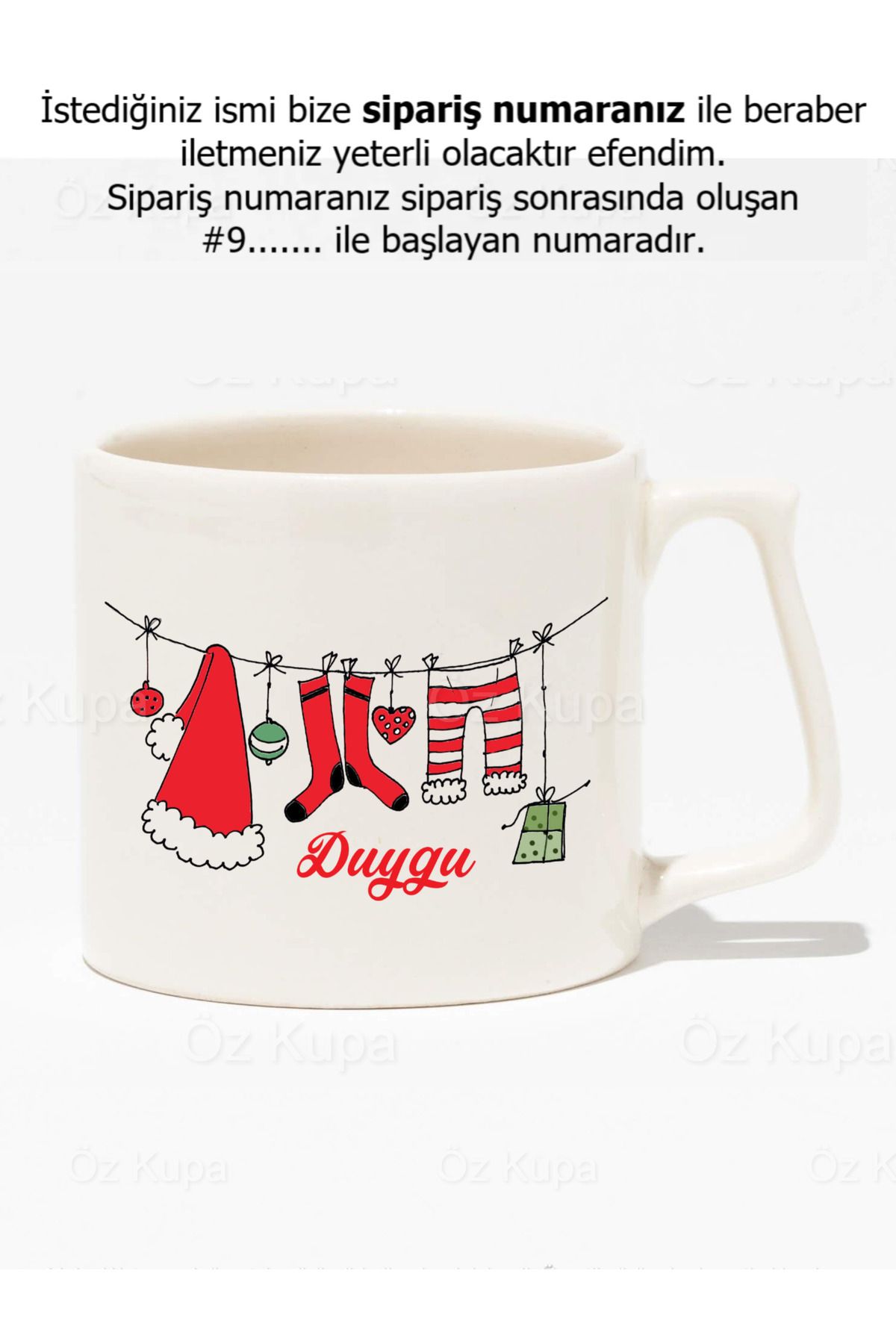 Öz KupaYılbaşı Kişiye ÖzelMerry Christmas Hed...